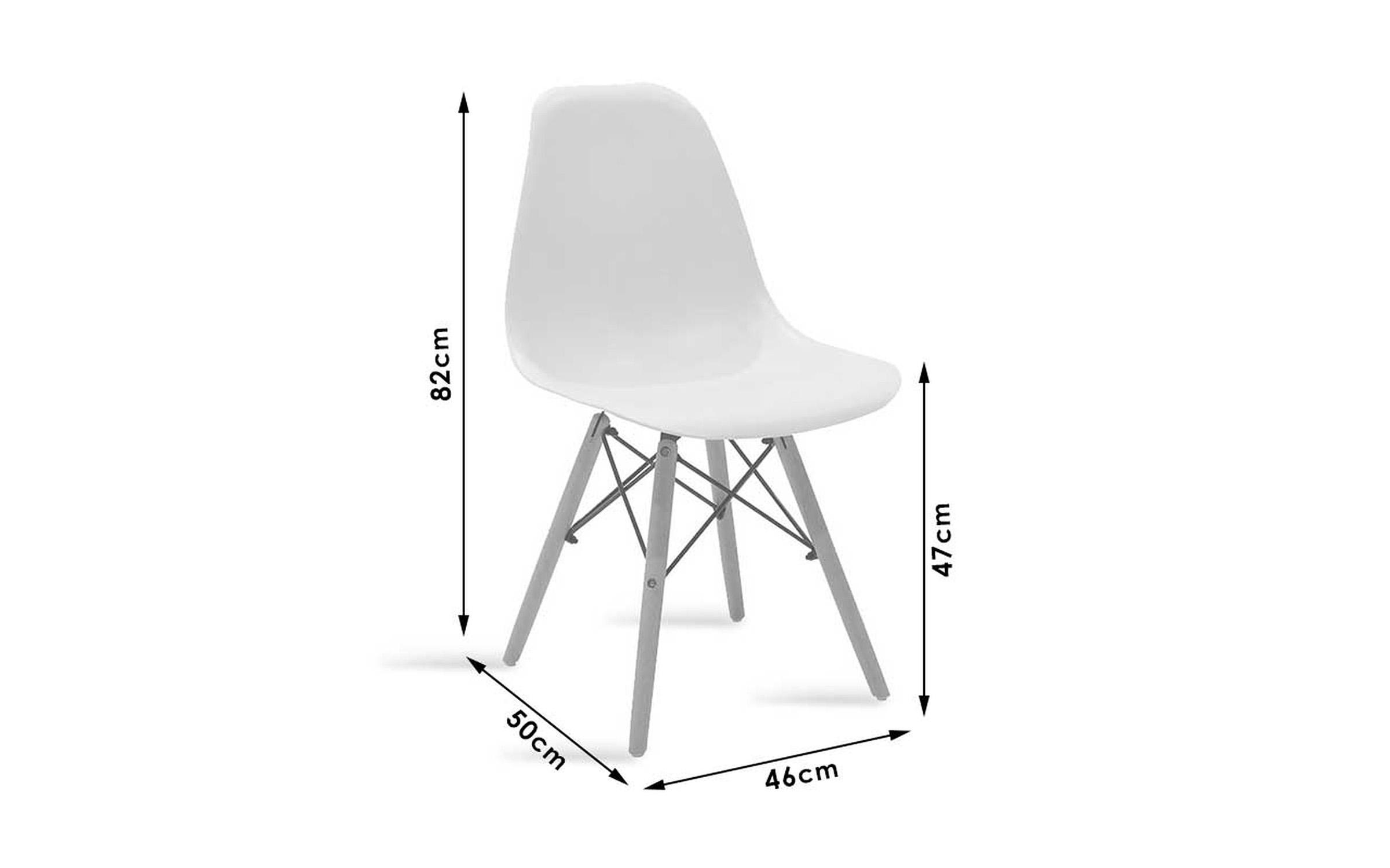 Scaun de masa Giulita 2, alb  2