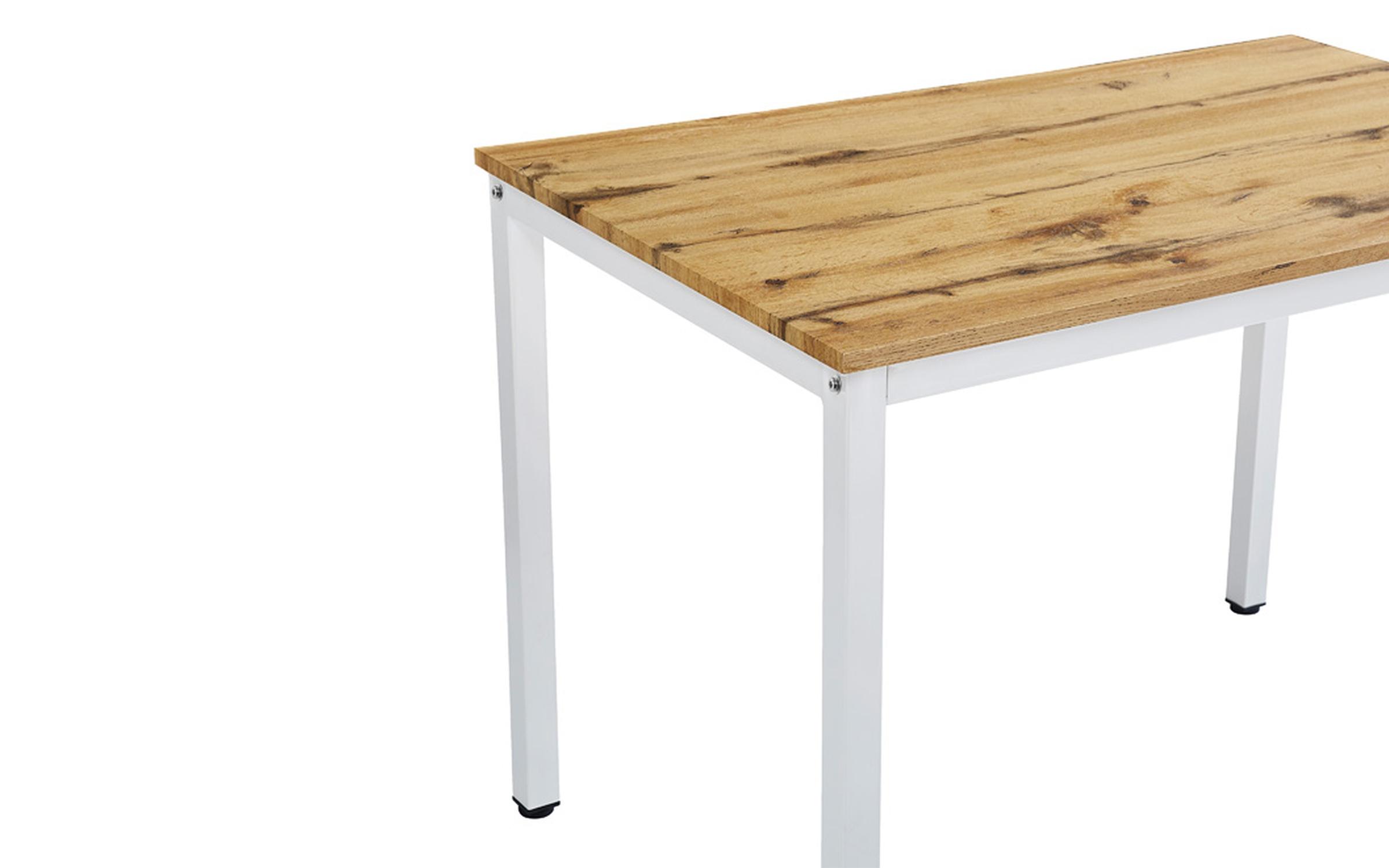 Masa dining Vitera, stejar sonoma + alb  4