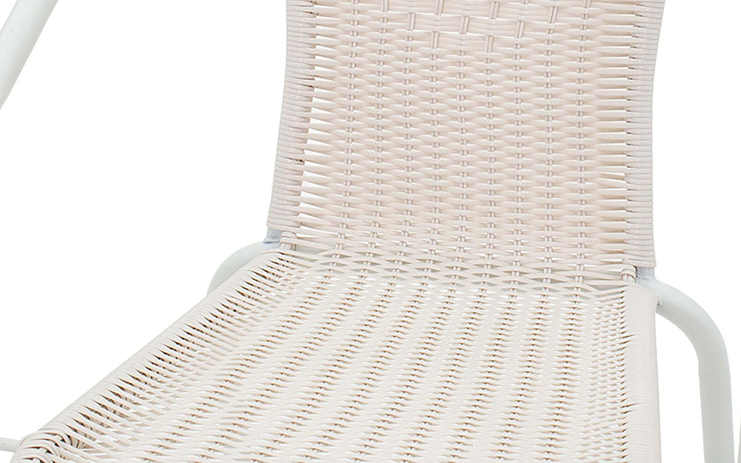 Scaun de gradina Obi, alb  6