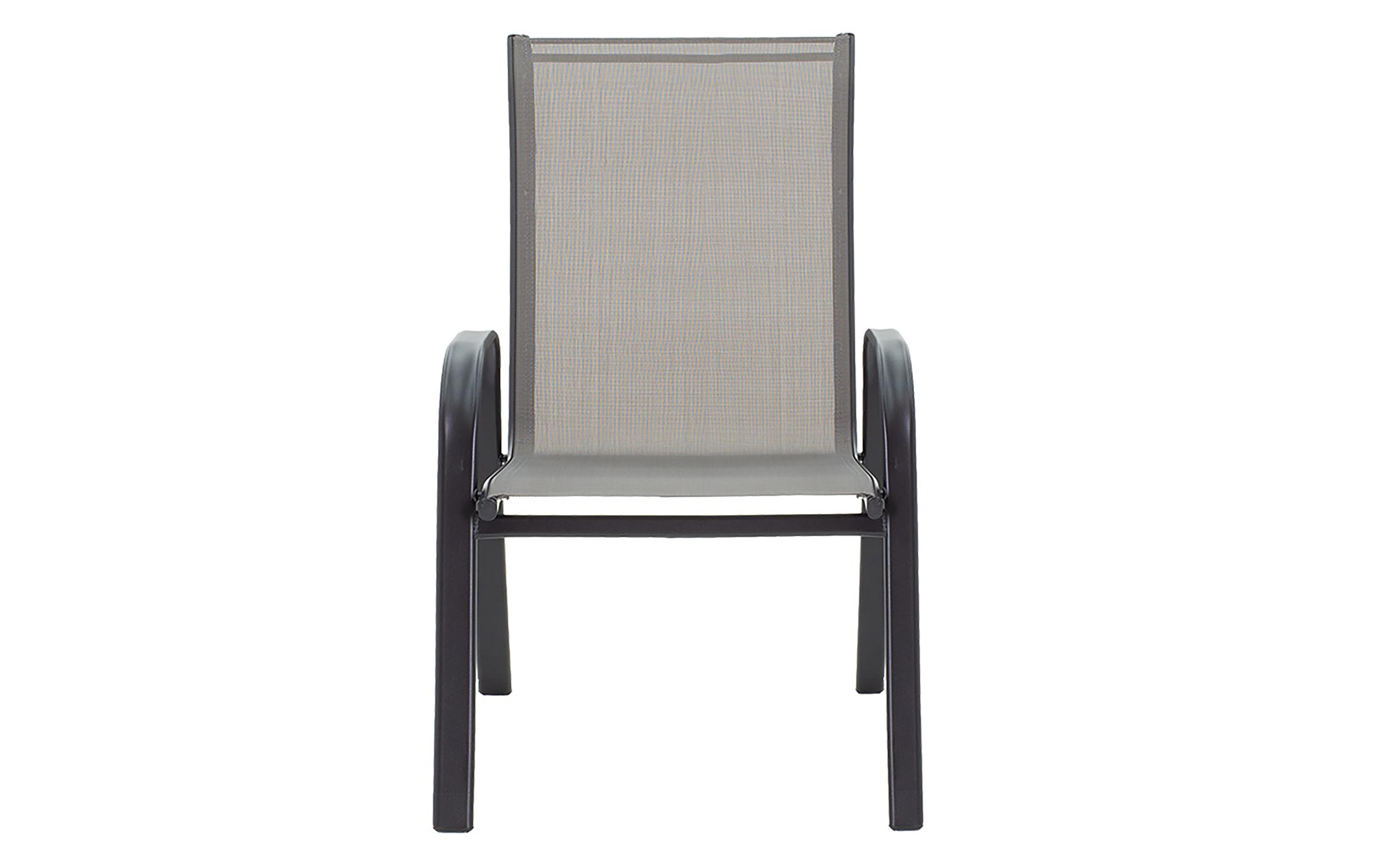 Scaun de gradina Kalan, gri + negru  2