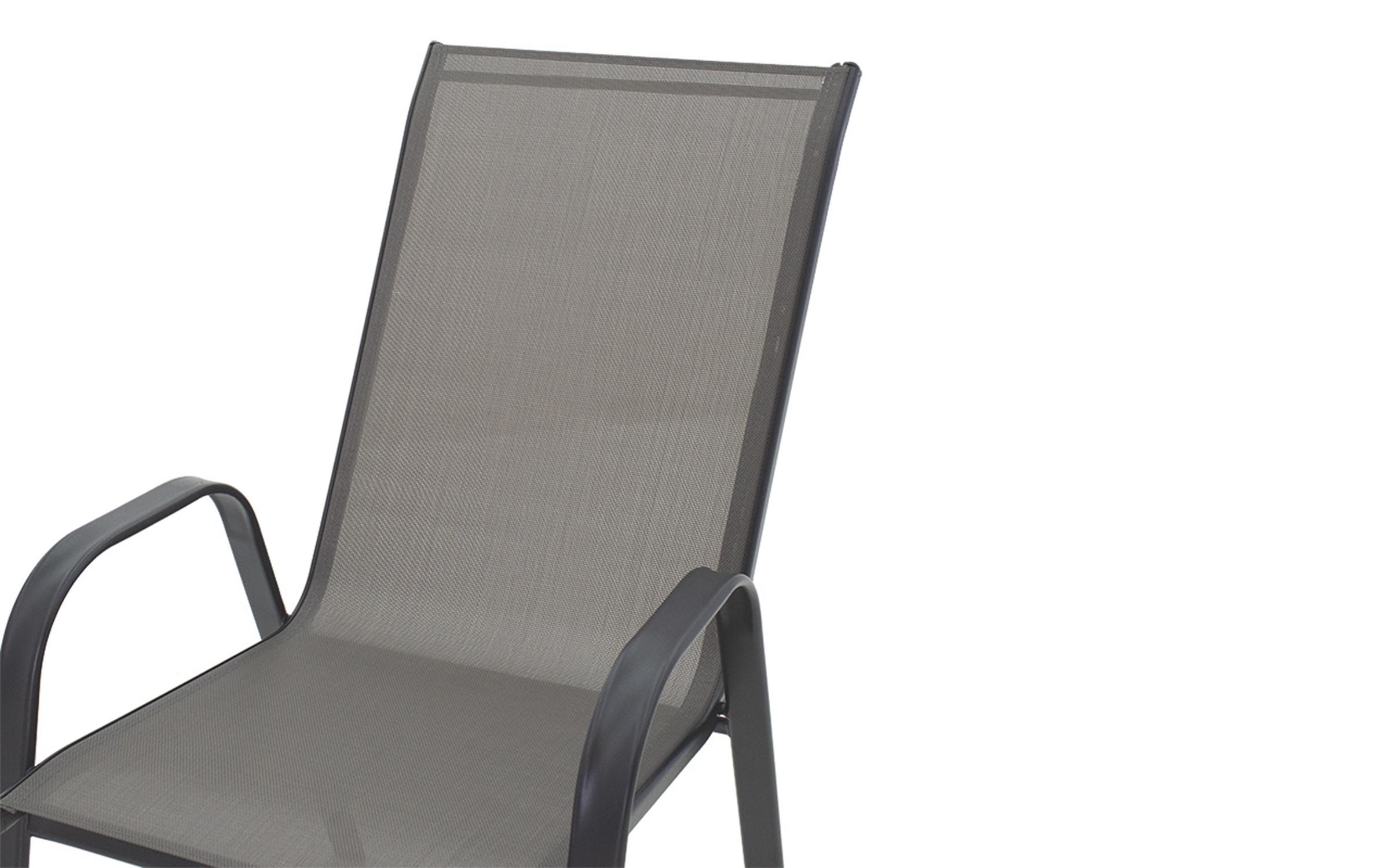 Scaun de gradina Kalan, gri inchis  5