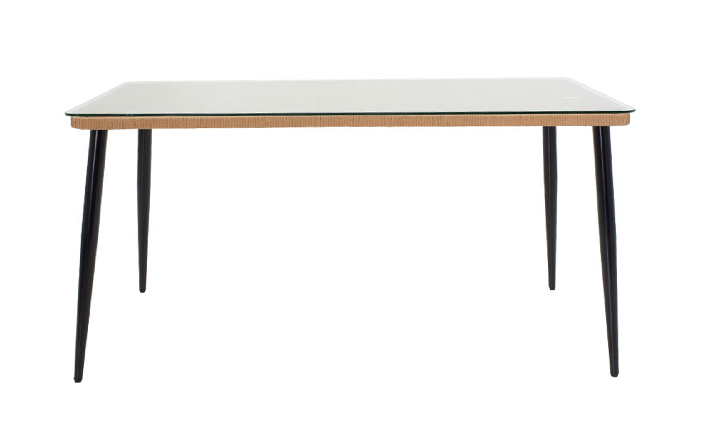 Masa de gradina Naoki 160, natural + negru  2