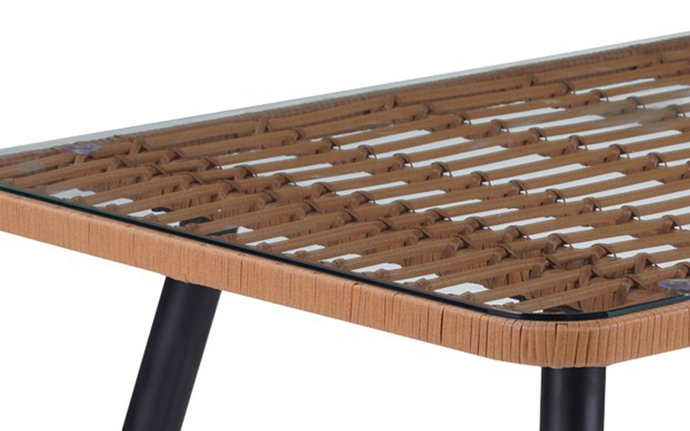 Masa de gradina Naoki 140, natural + negru  6