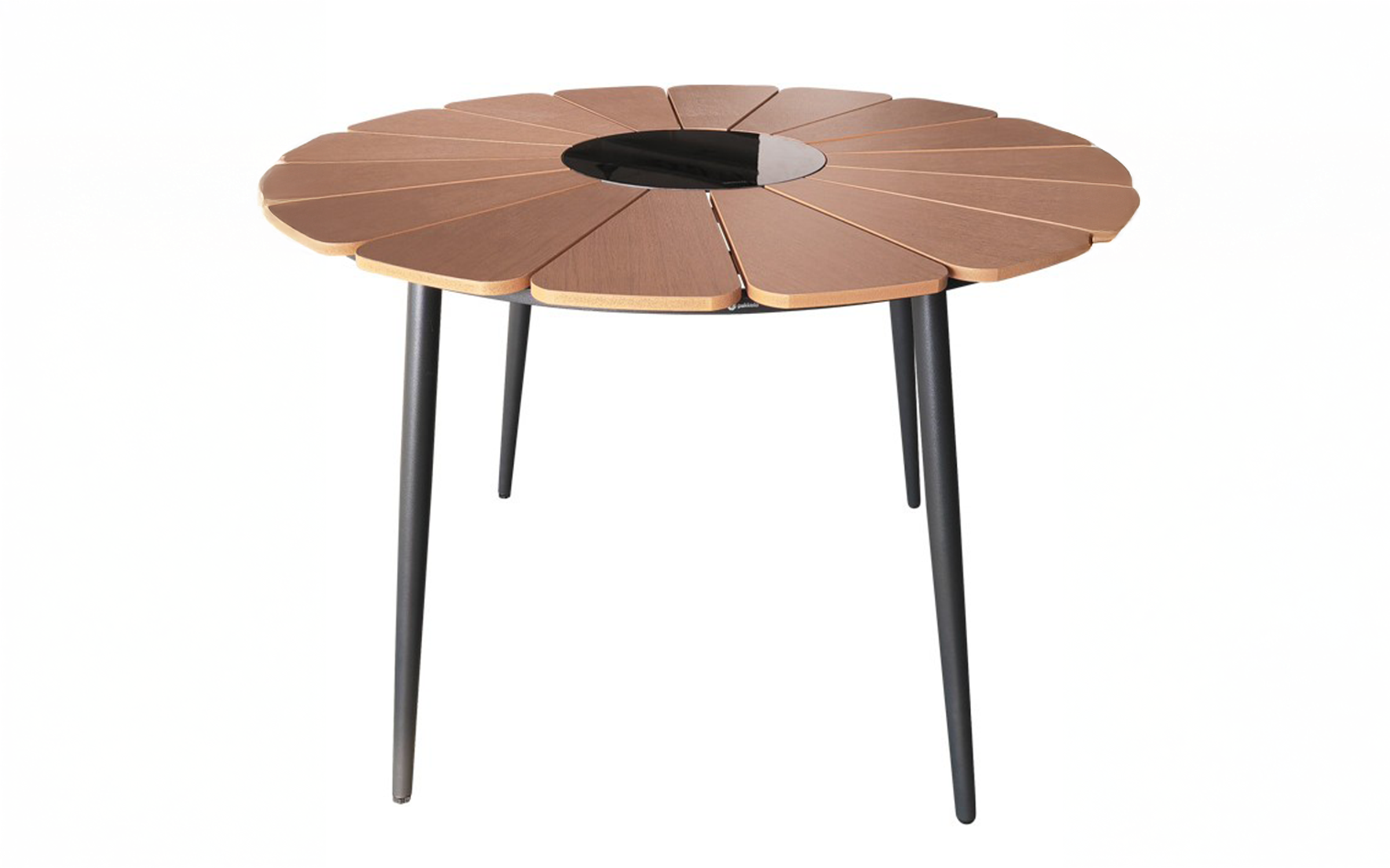 Masa de gradina Pinup, natural + negru  1