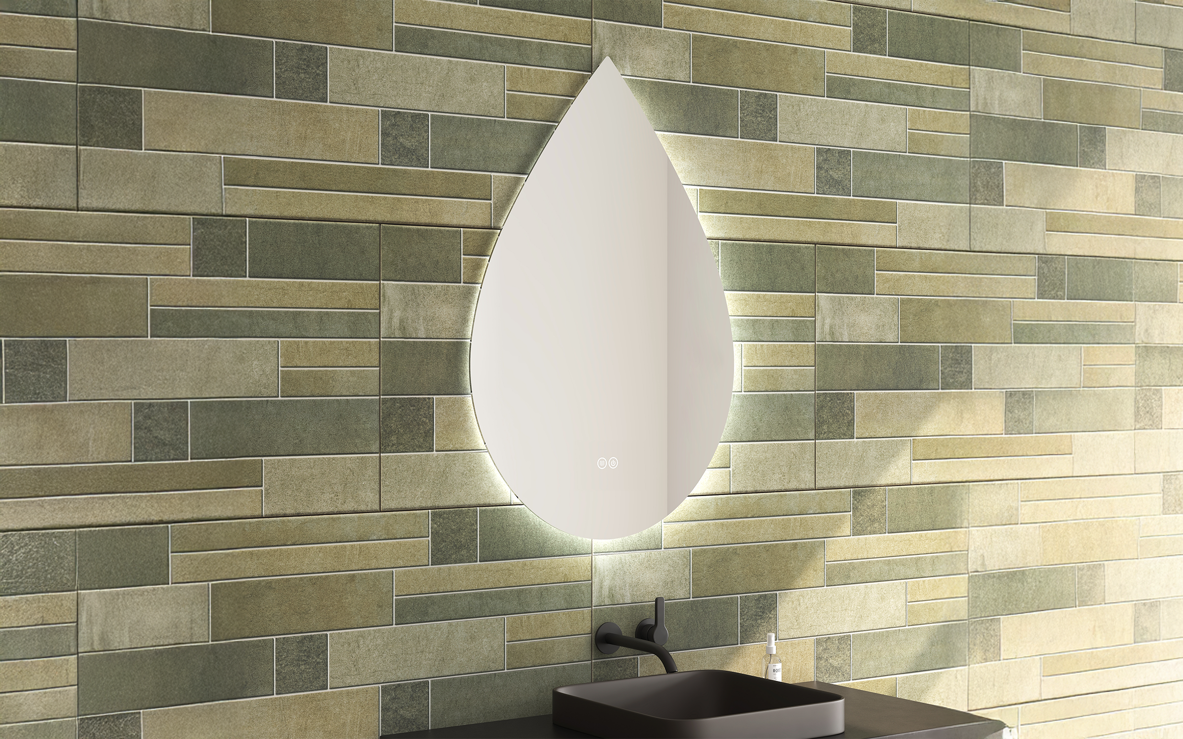 1949 Oglinda pentru baie cu iluminare LED, 60/90 сm  2