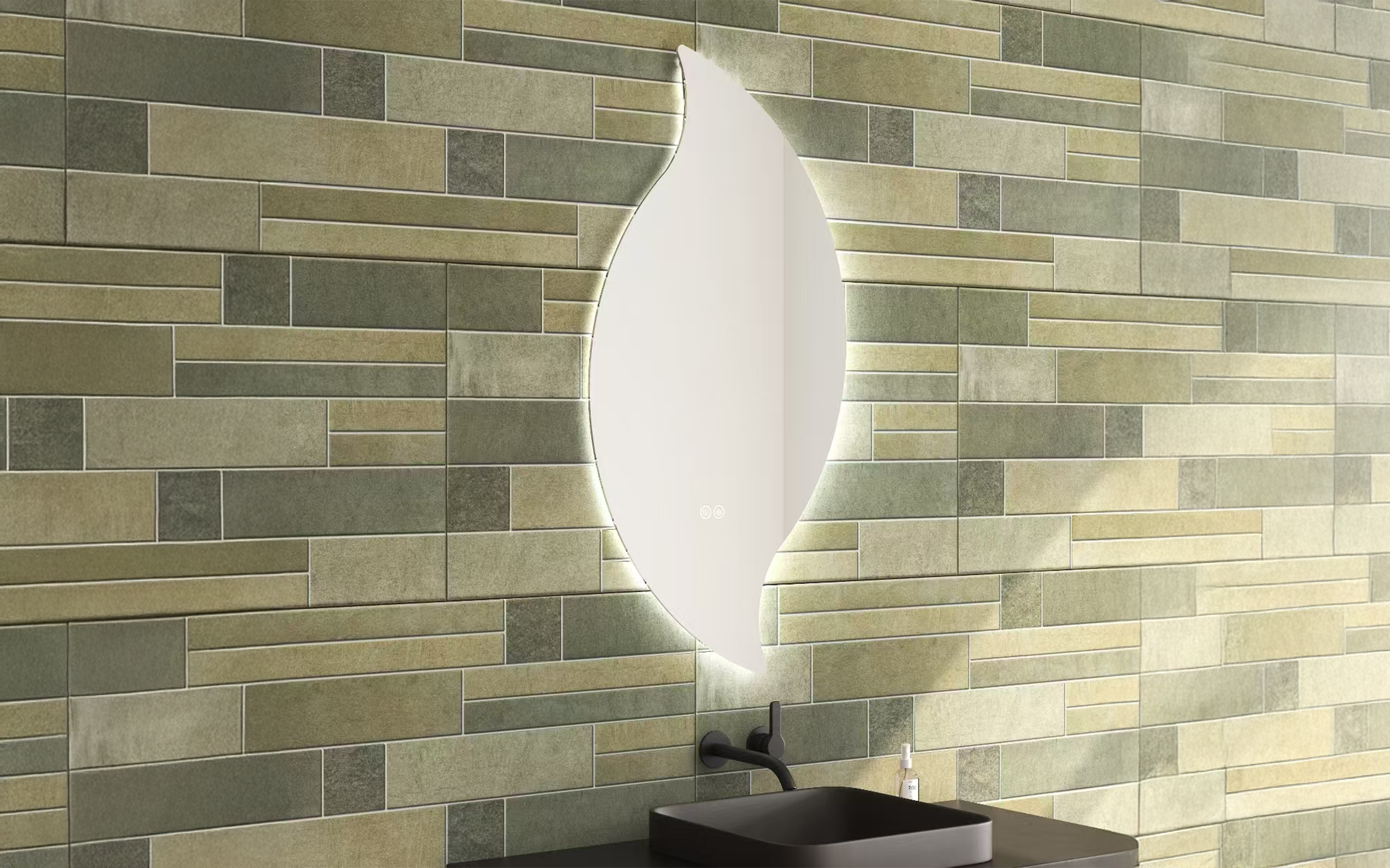 1953 Oglinda pentru baie cu iluminare LED, 50/100 cm  2