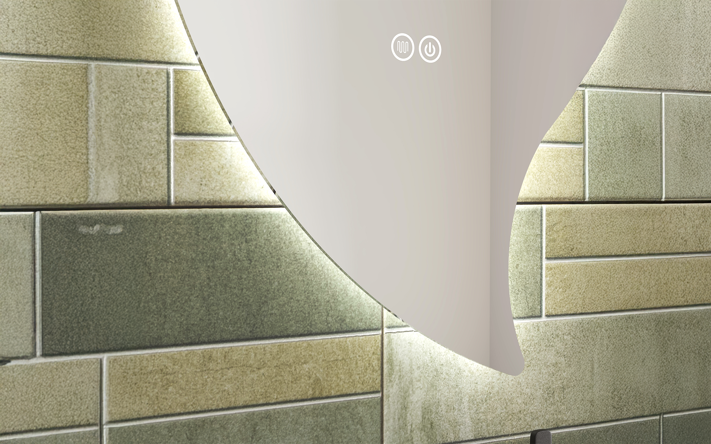 1953 Oglinda pentru baie cu iluminare LED, 50/100 cm  3