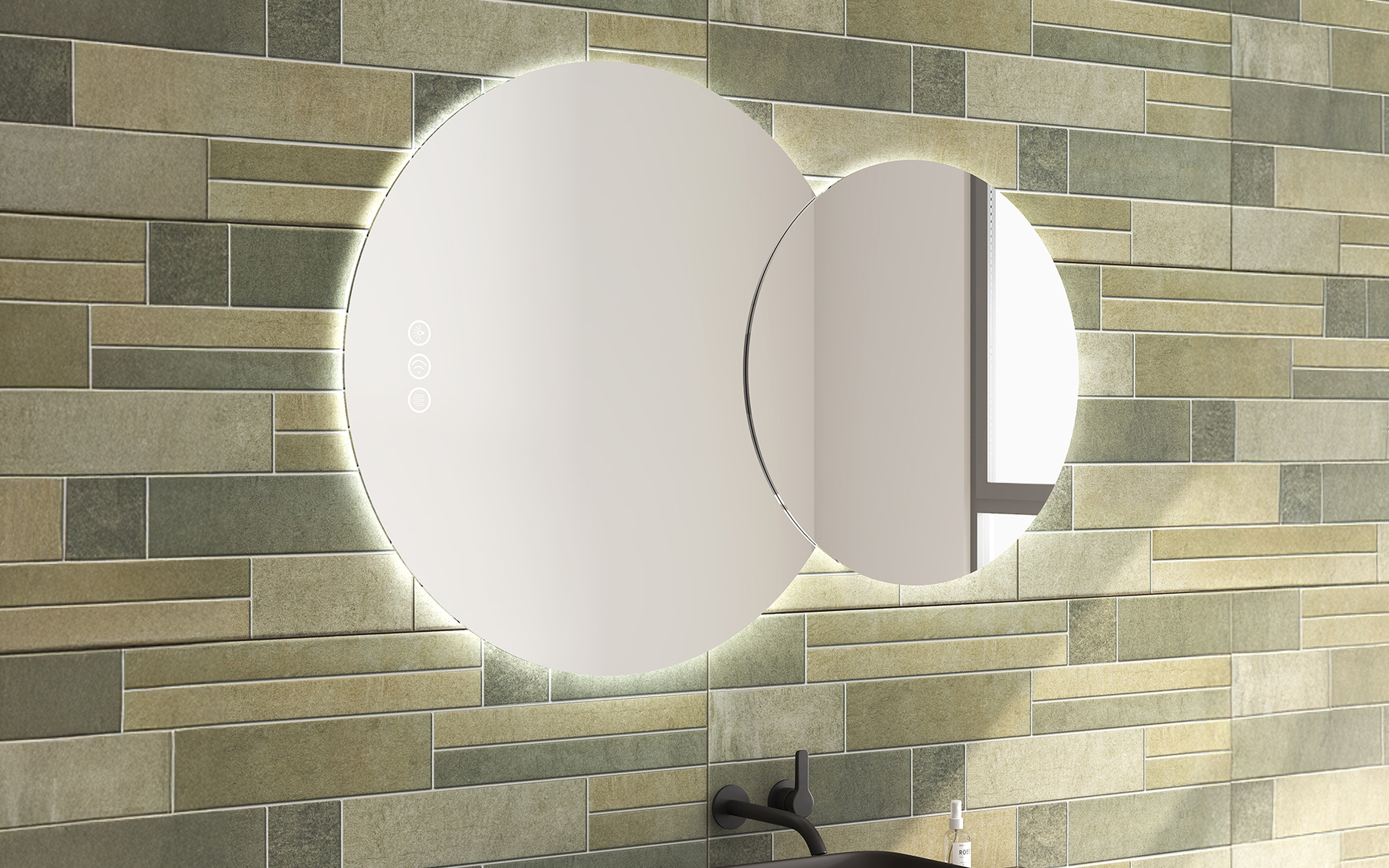 1954 Oglinda pentru baie cu iluminare LED, 120/80 cm  2