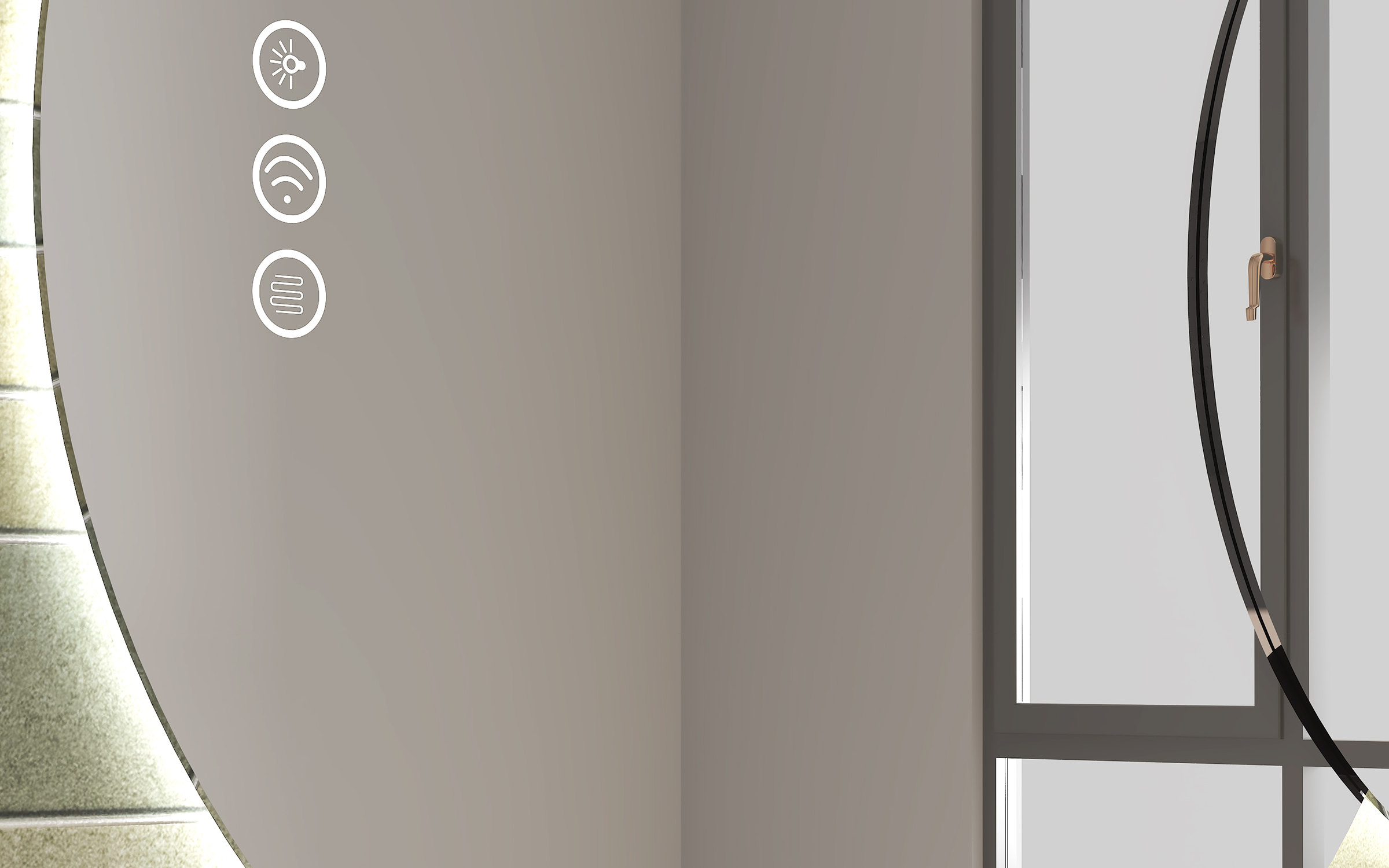 1954 Oglinda pentru baie cu iluminare LED, 120/80 cm  3