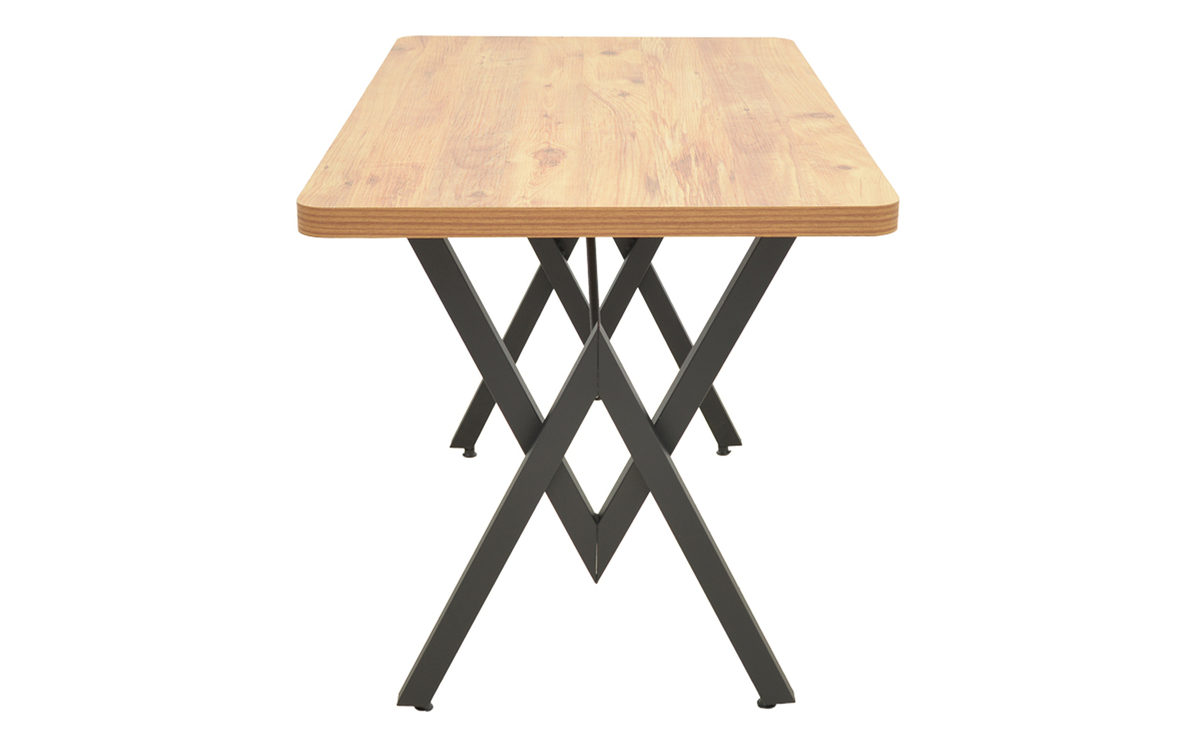 Masa dining Vertex, stejar + negru  4