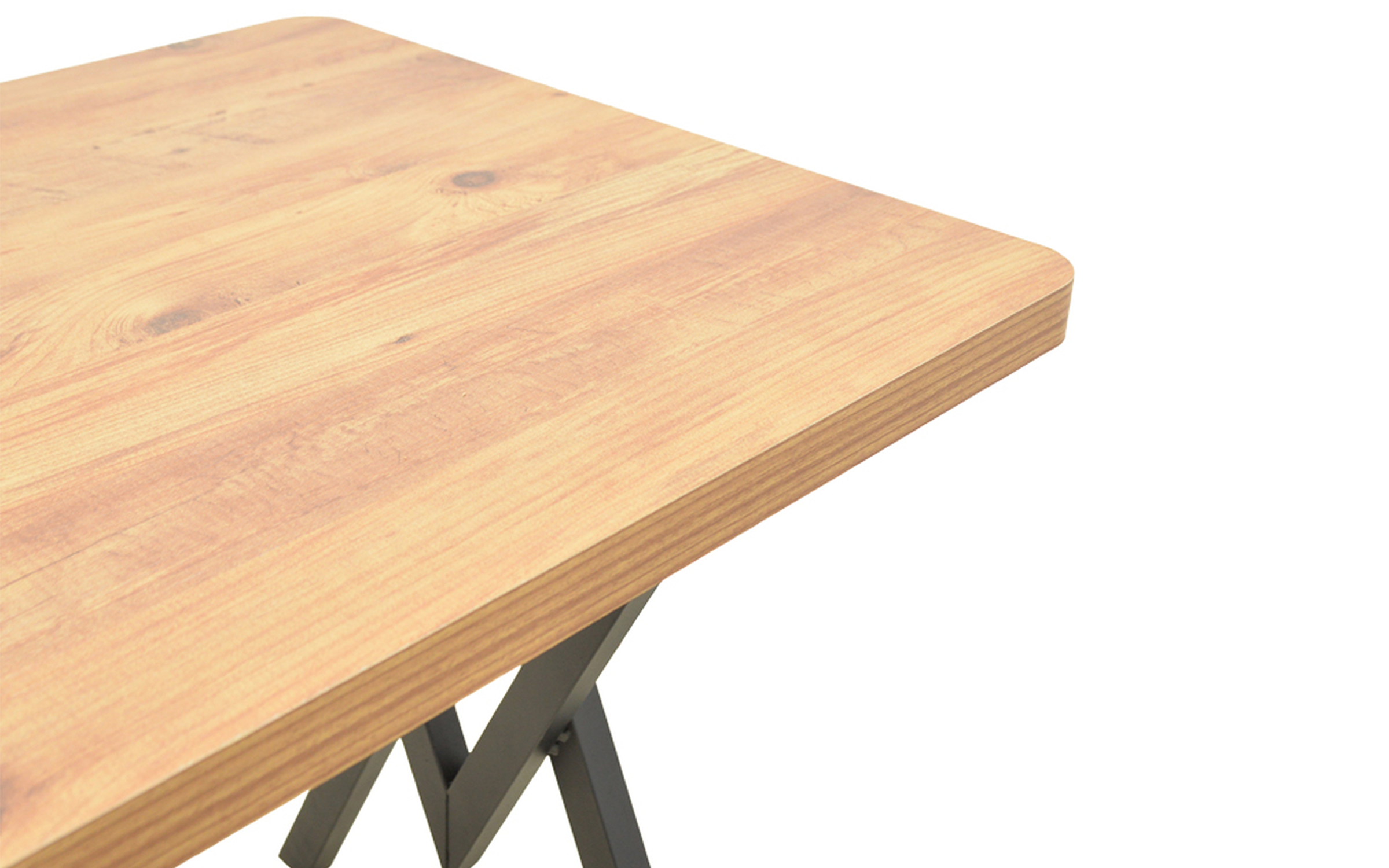 Masa dining Vertex, stejar + negru  5