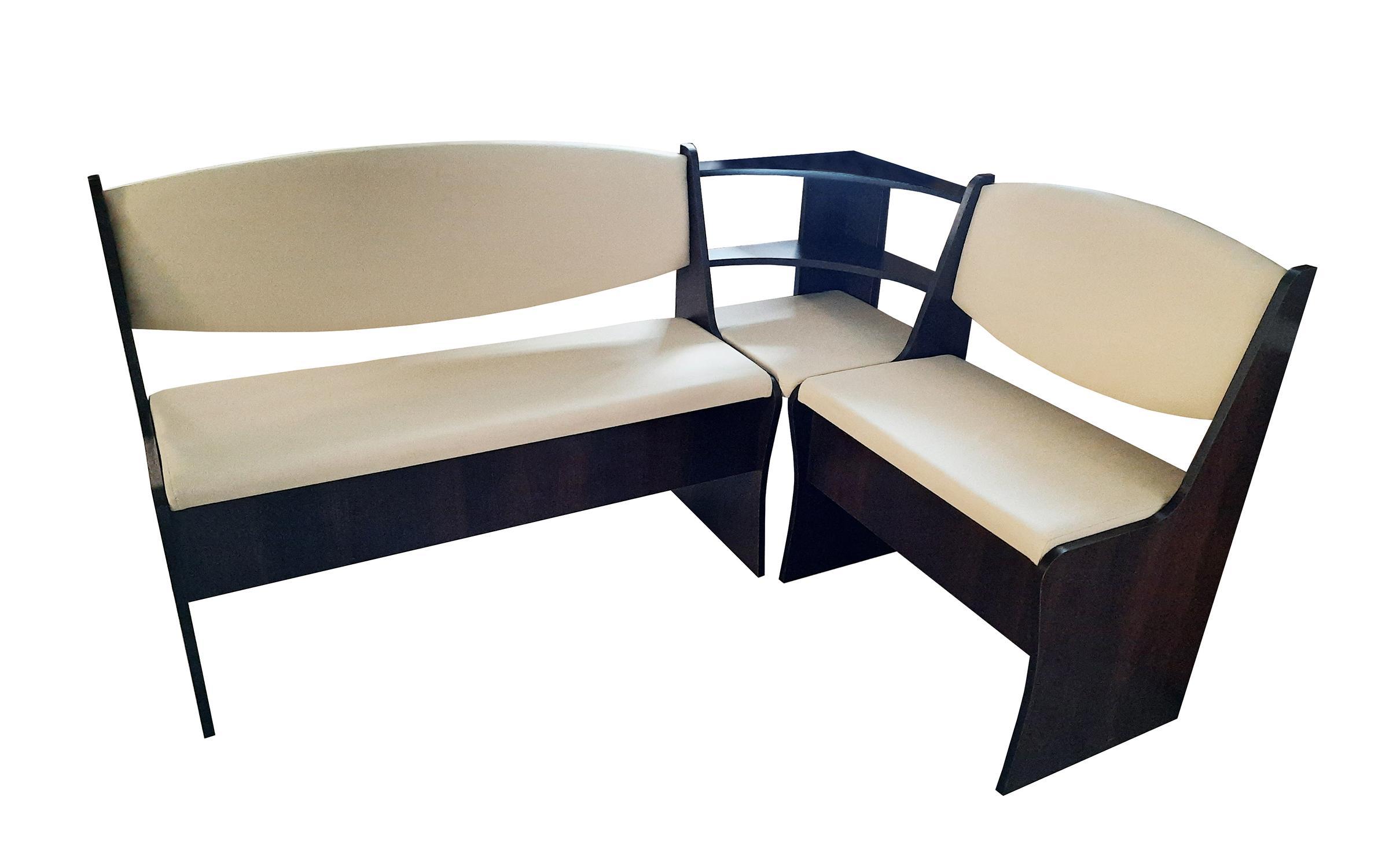 Set mobila pentru sufragerie Praim II, nuc inchis + bej  2