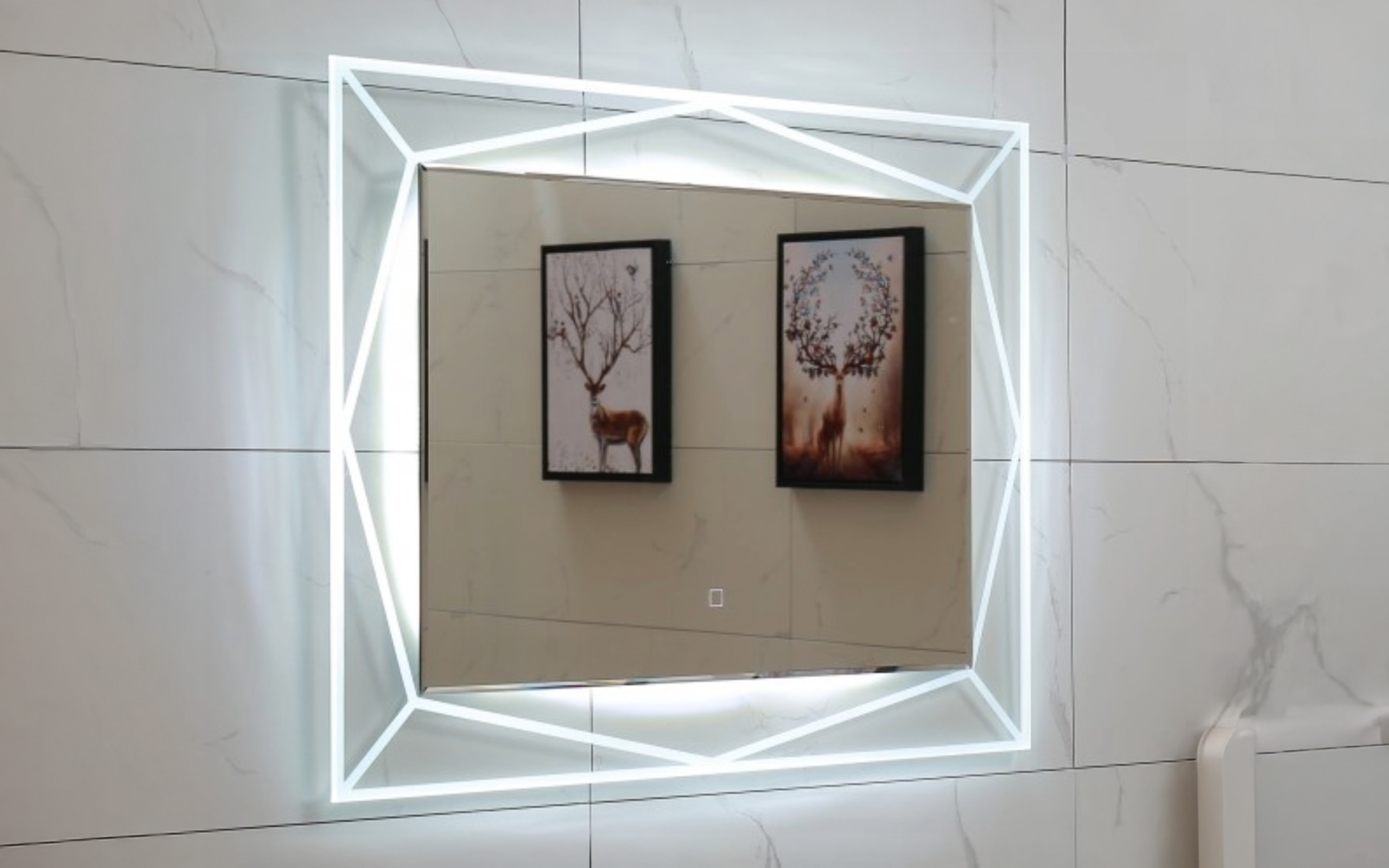 ICL 1502 Oglinda pentru baie cu iluminare LED, 80/60 сm  1