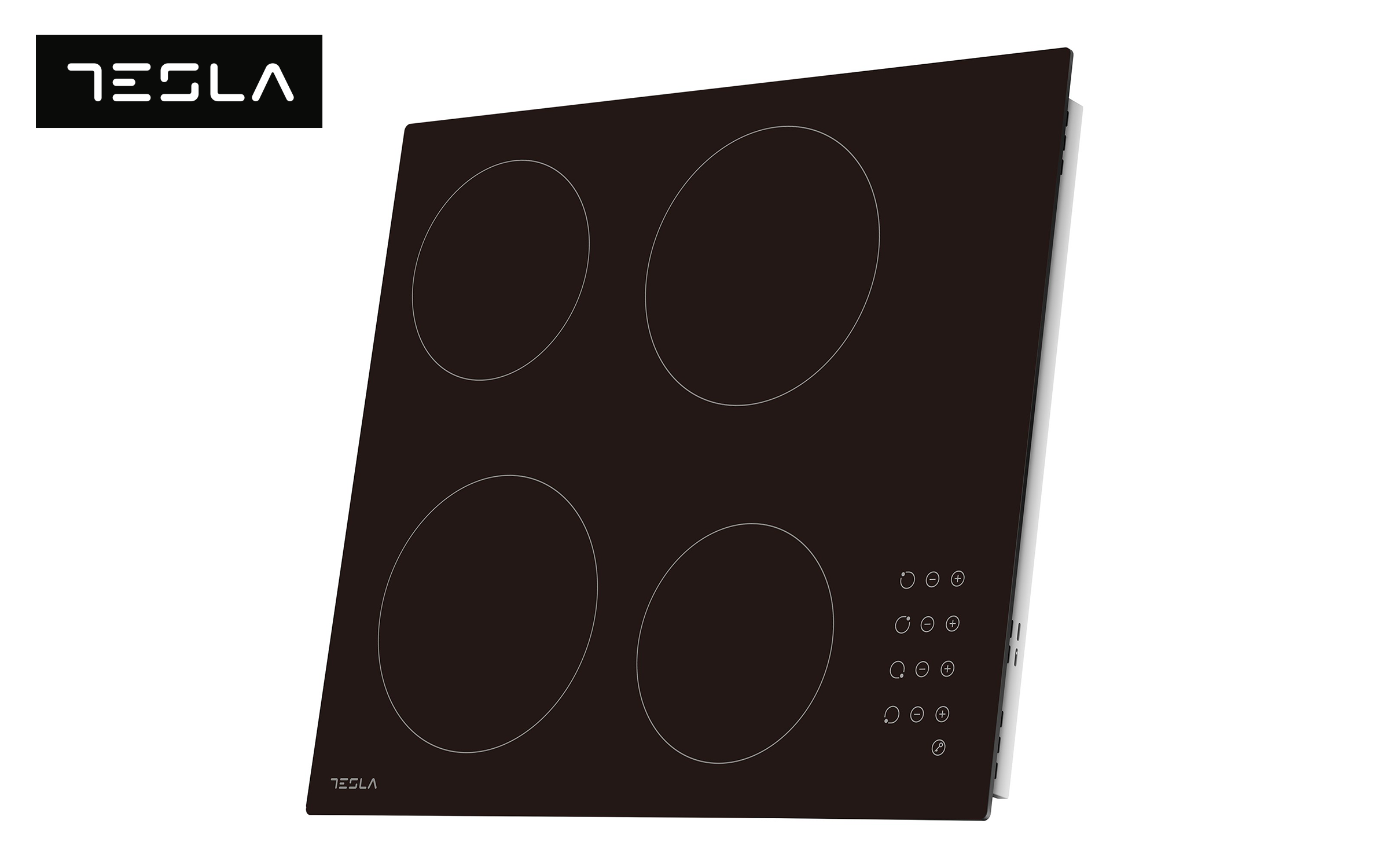 Plita ceramica TESLA, 4 zone  HV6402MB, negru  3