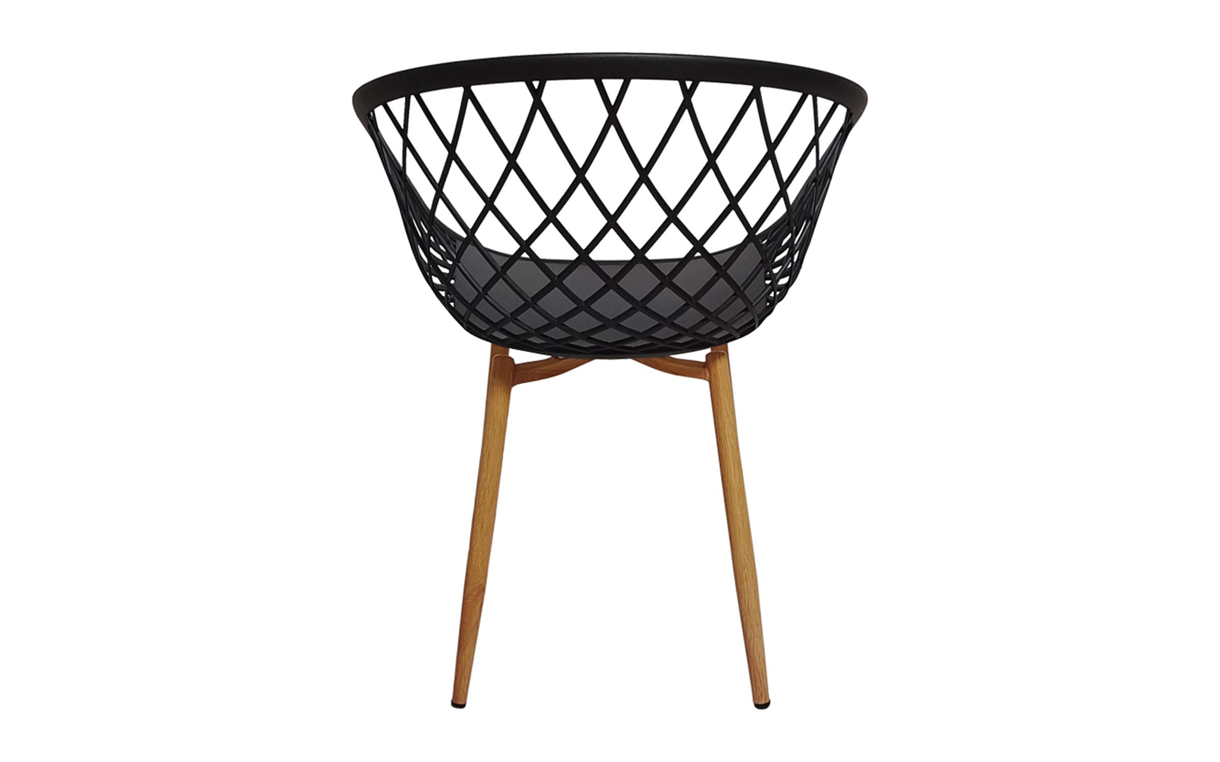 Set masa + scaune Ezra, sonoma + negru  5