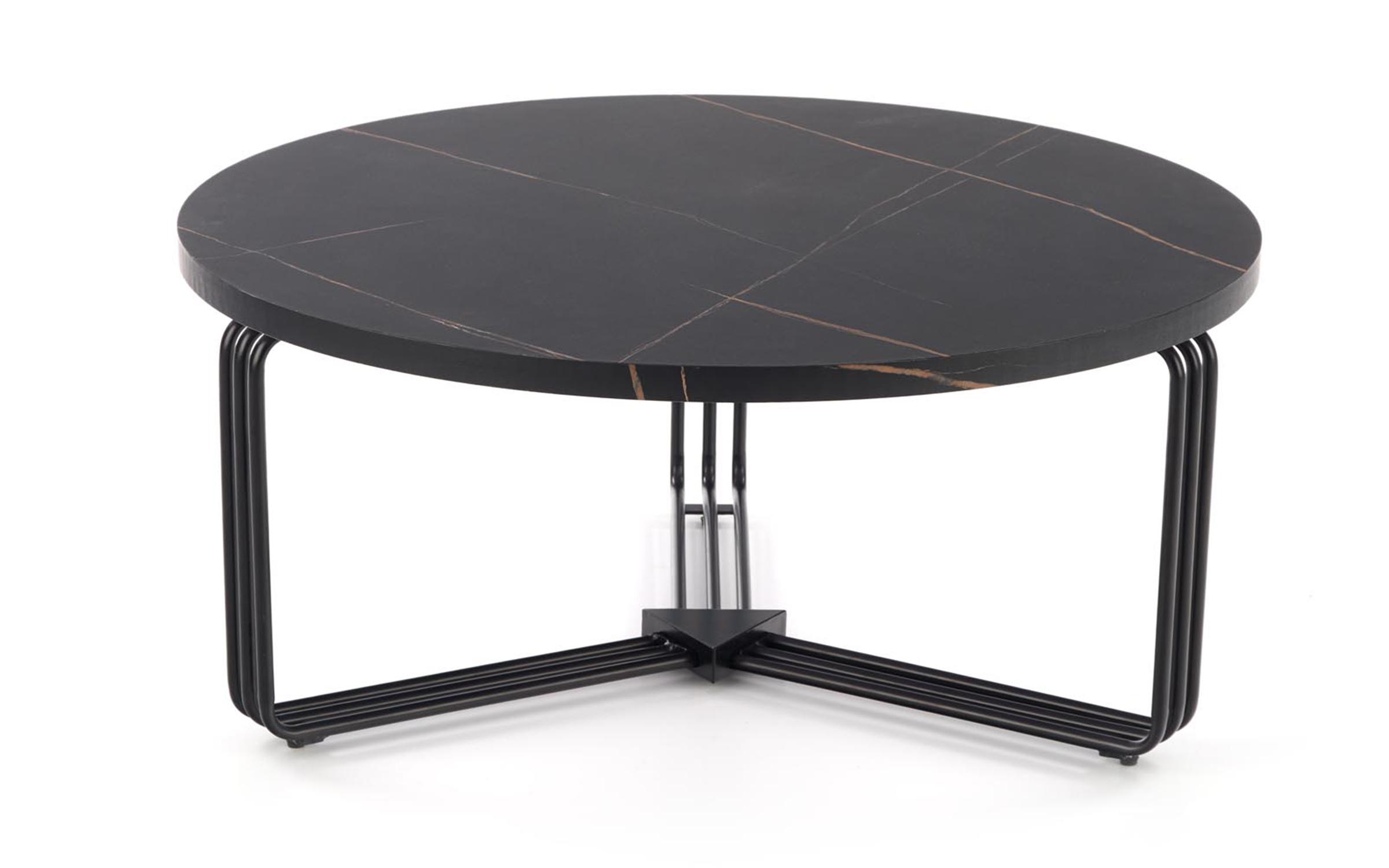 Masuta de cafea Avina, marmura neagra+negru  4