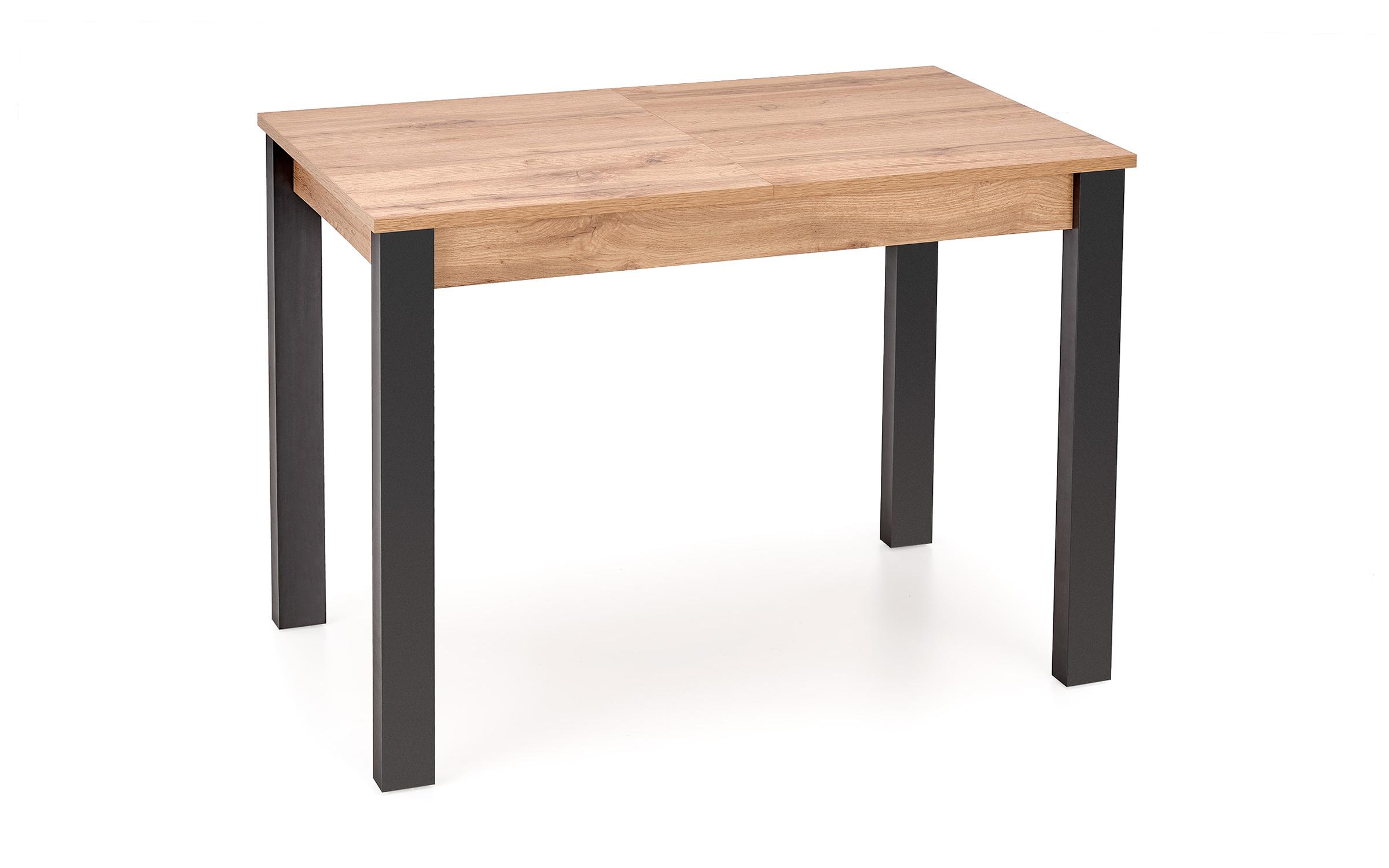Masa dining Scarlet, stejar votan + negru  4