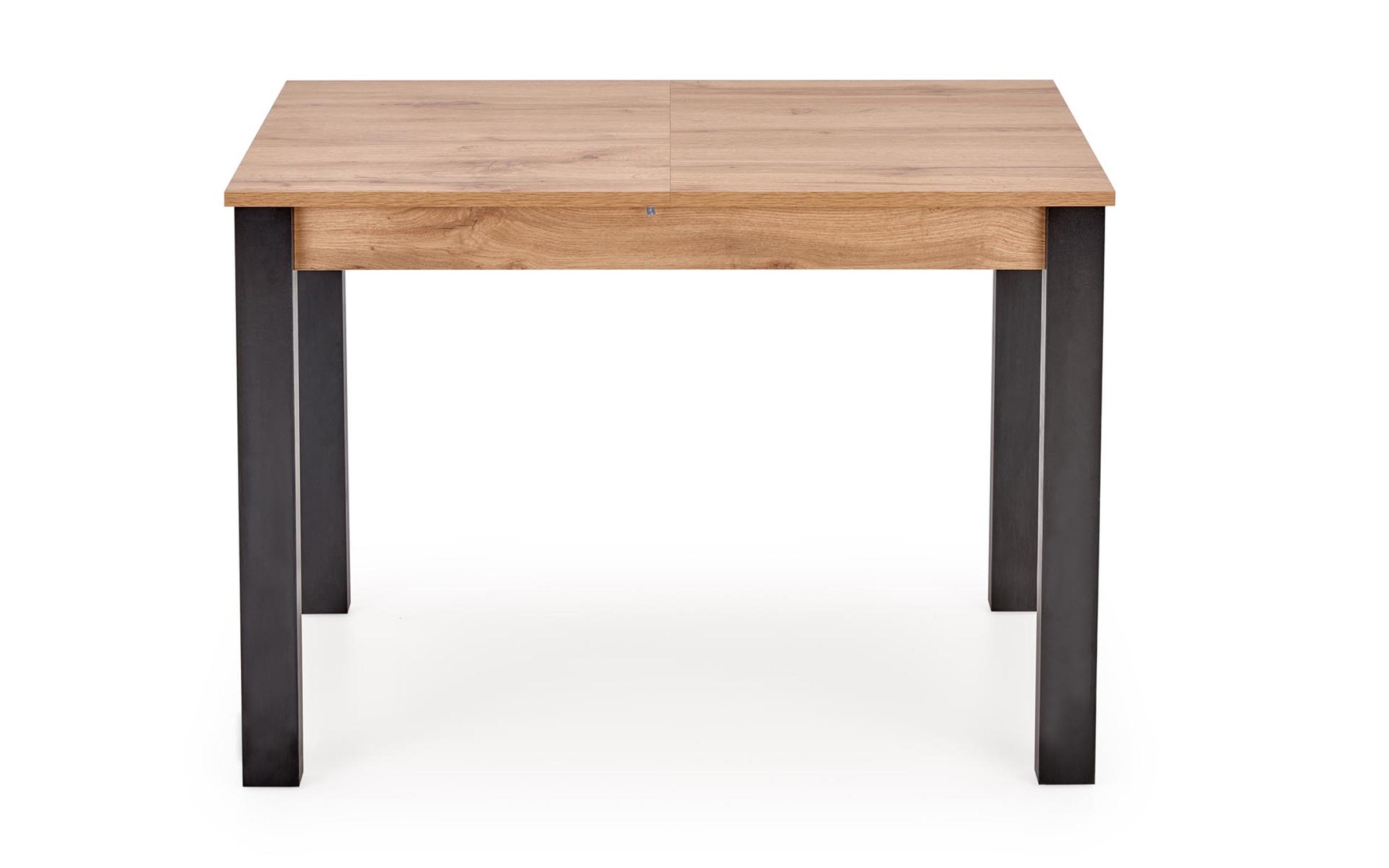Masa dining Scarlet, stejar votan + negru  5