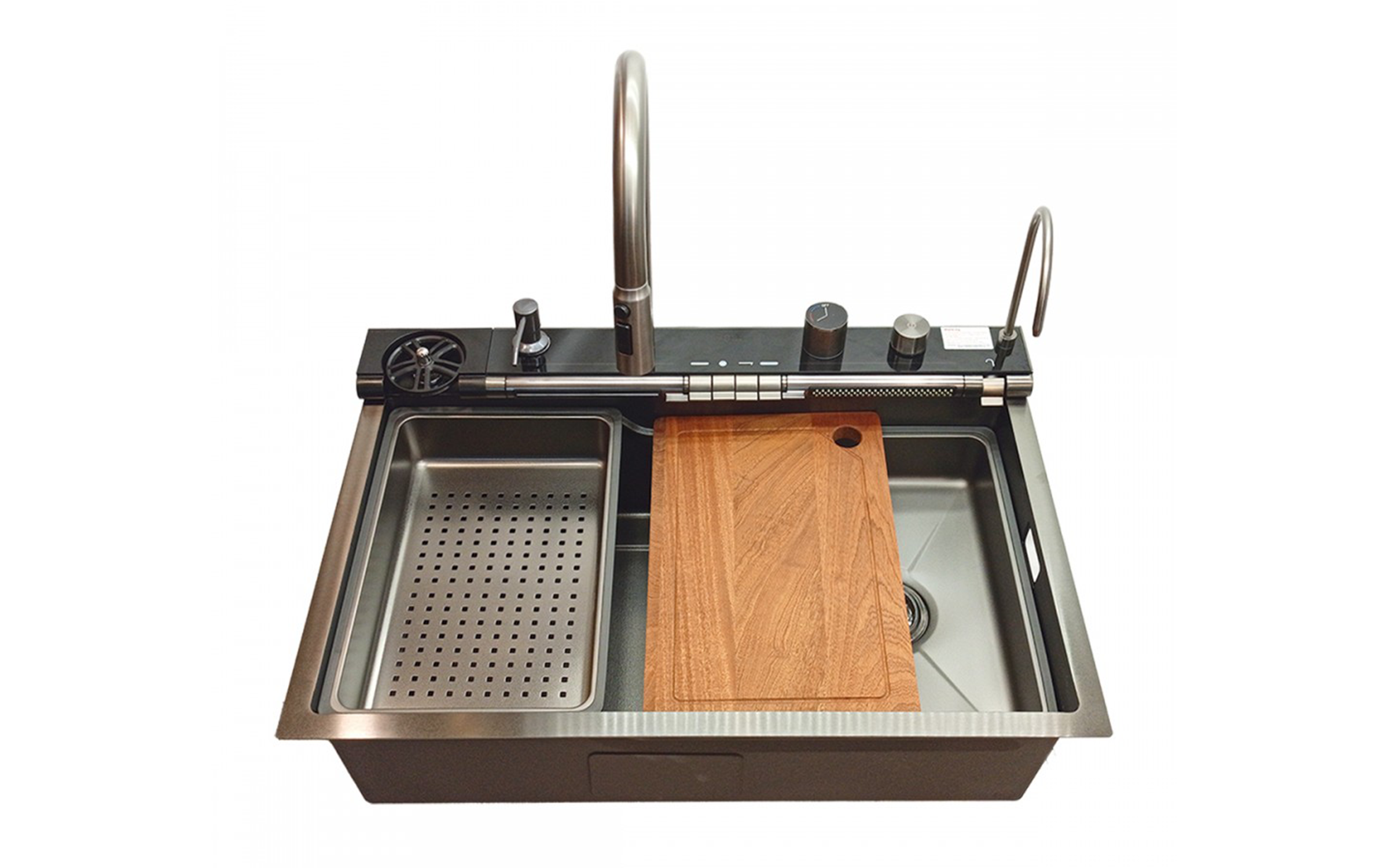 Chiuveta multifunctionala IVENTO LUX/ 20L.041.82, nano negru  1