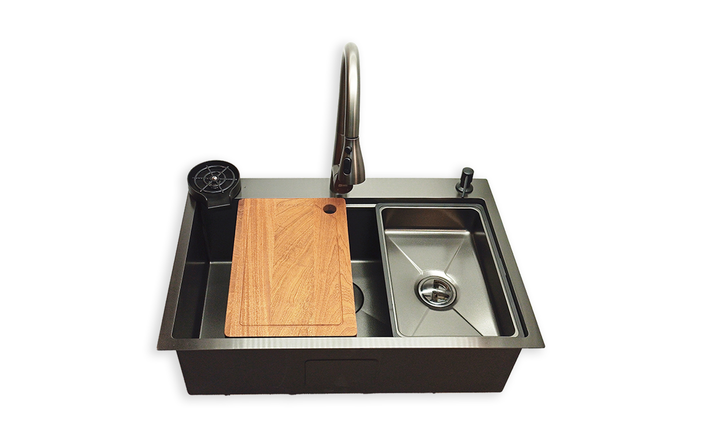 Chiuveta multifunctionala IVENTO K/ 20L.041.42, nano negru  1