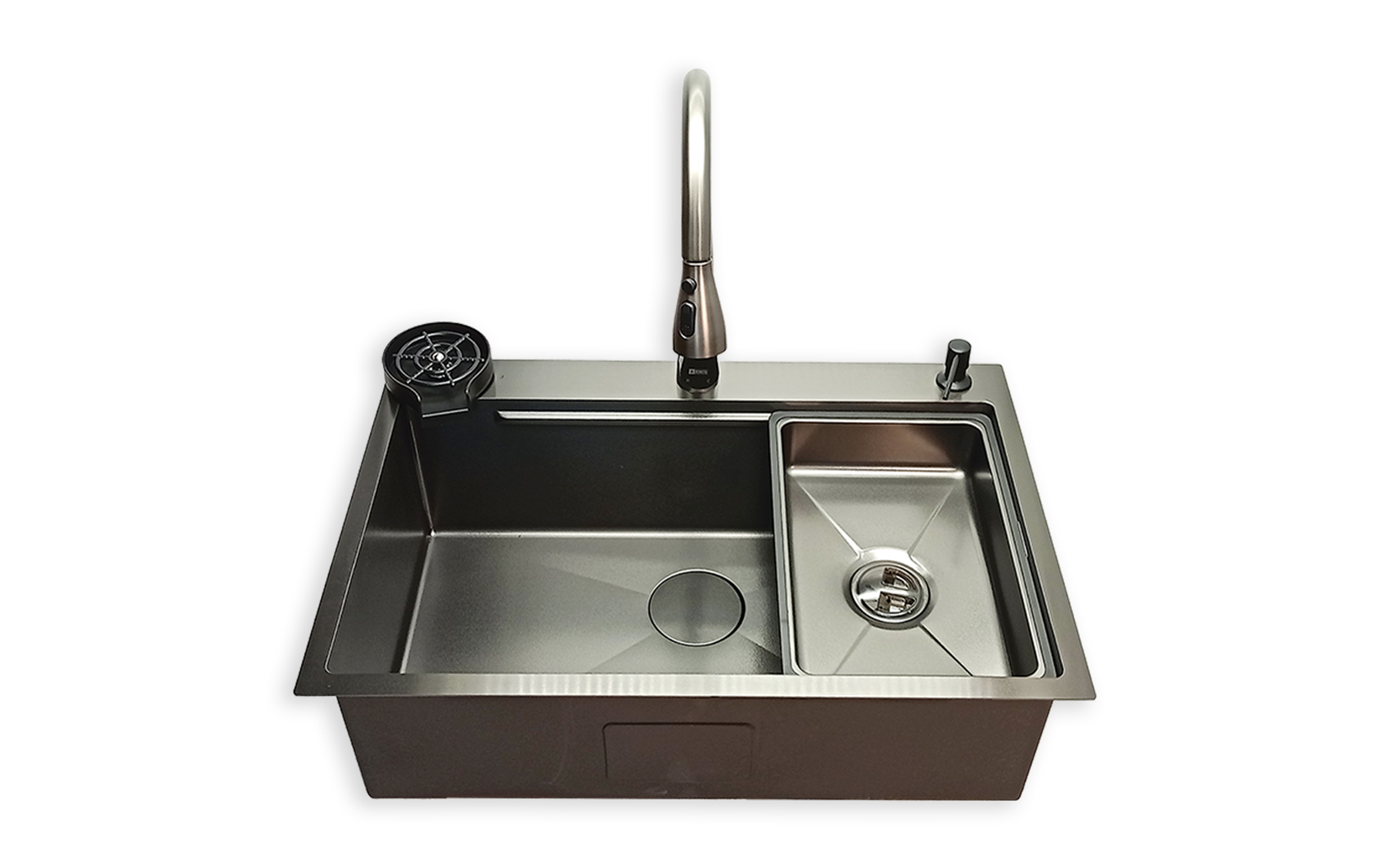 Chiuveta multifunctionala IVENTO K/ 20L.041.42, nano negru  2