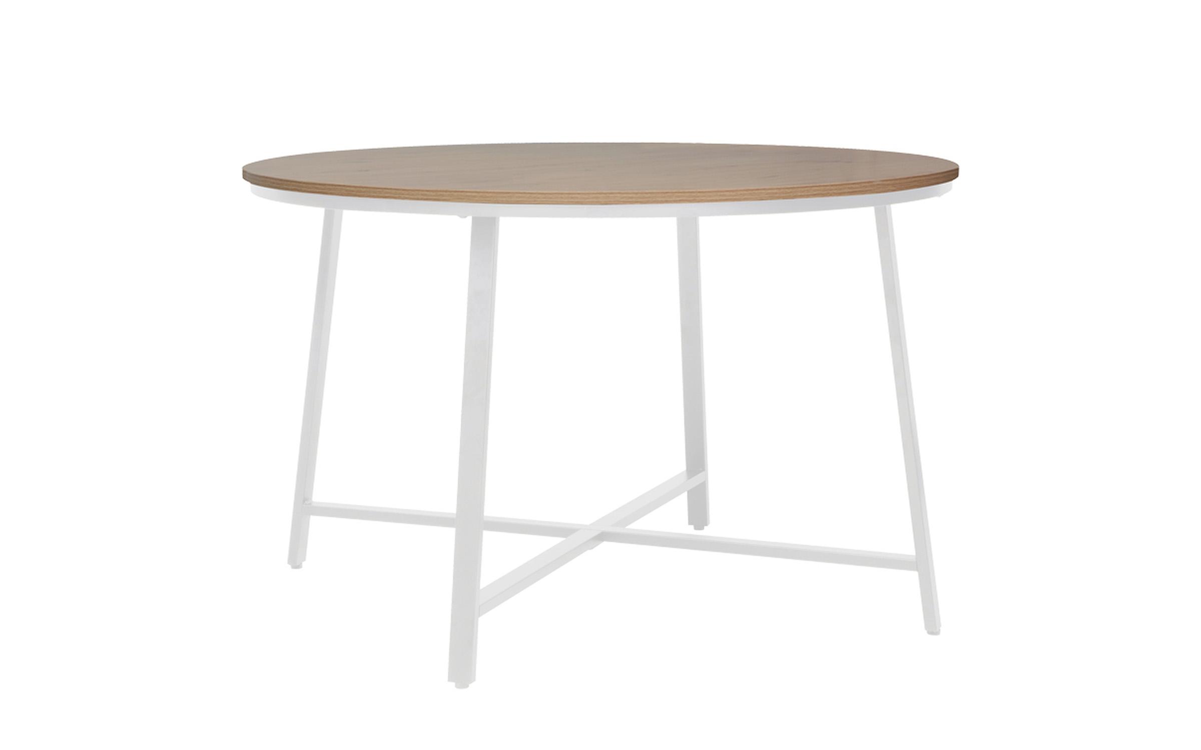 Masa dining Jano, stejar + alb  1