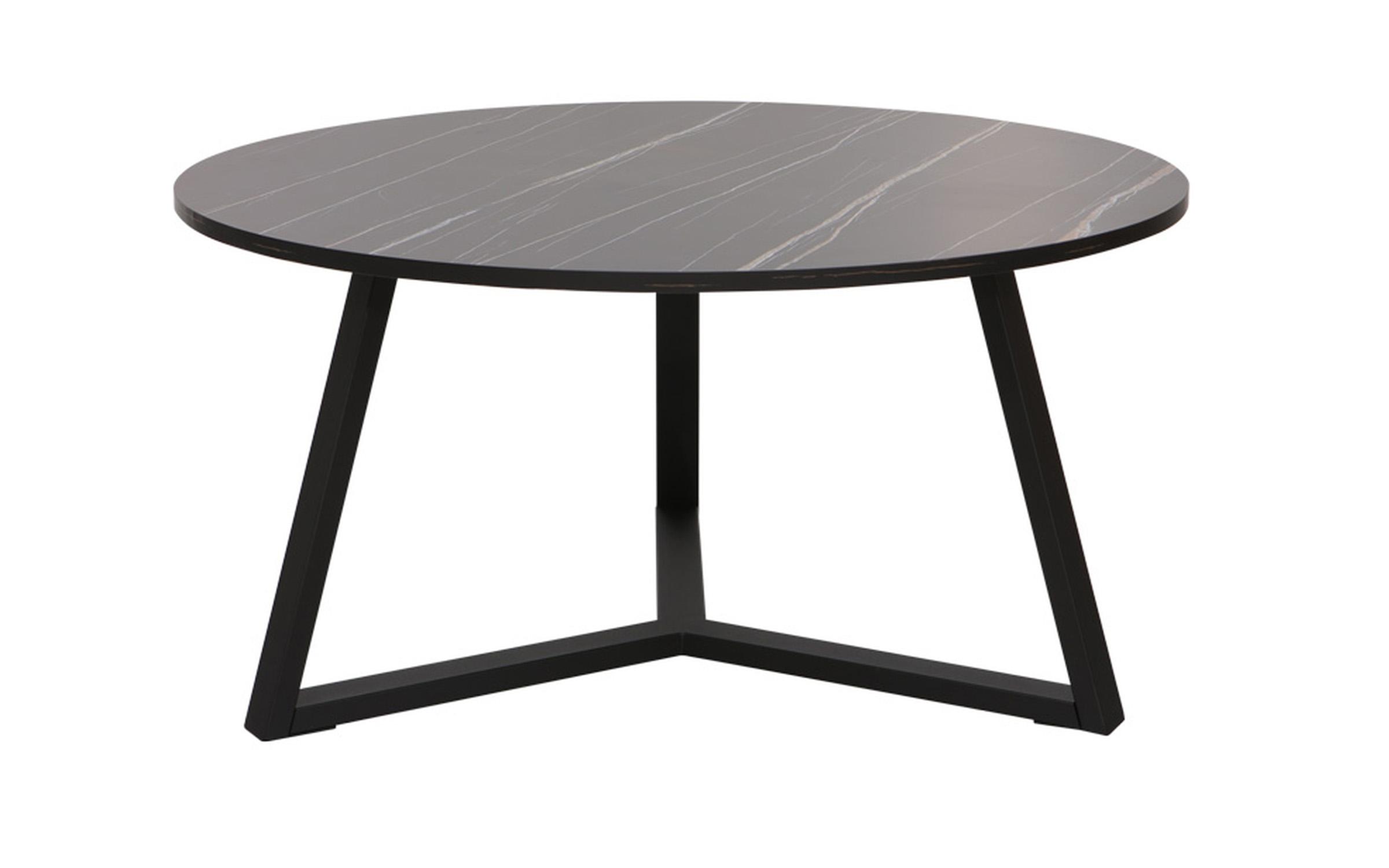 Masuta de cafea Berton, marmura neagra + negru  2