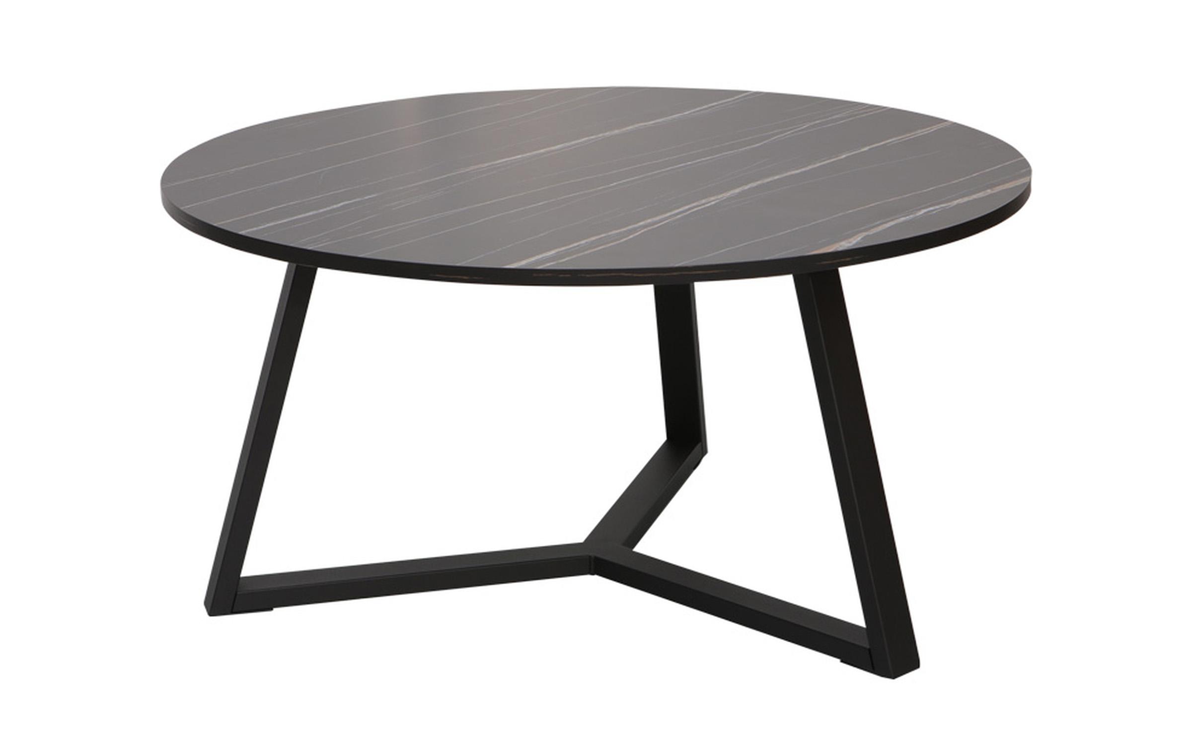 Masuta de cafea Berton, marmura neagra + negru  1