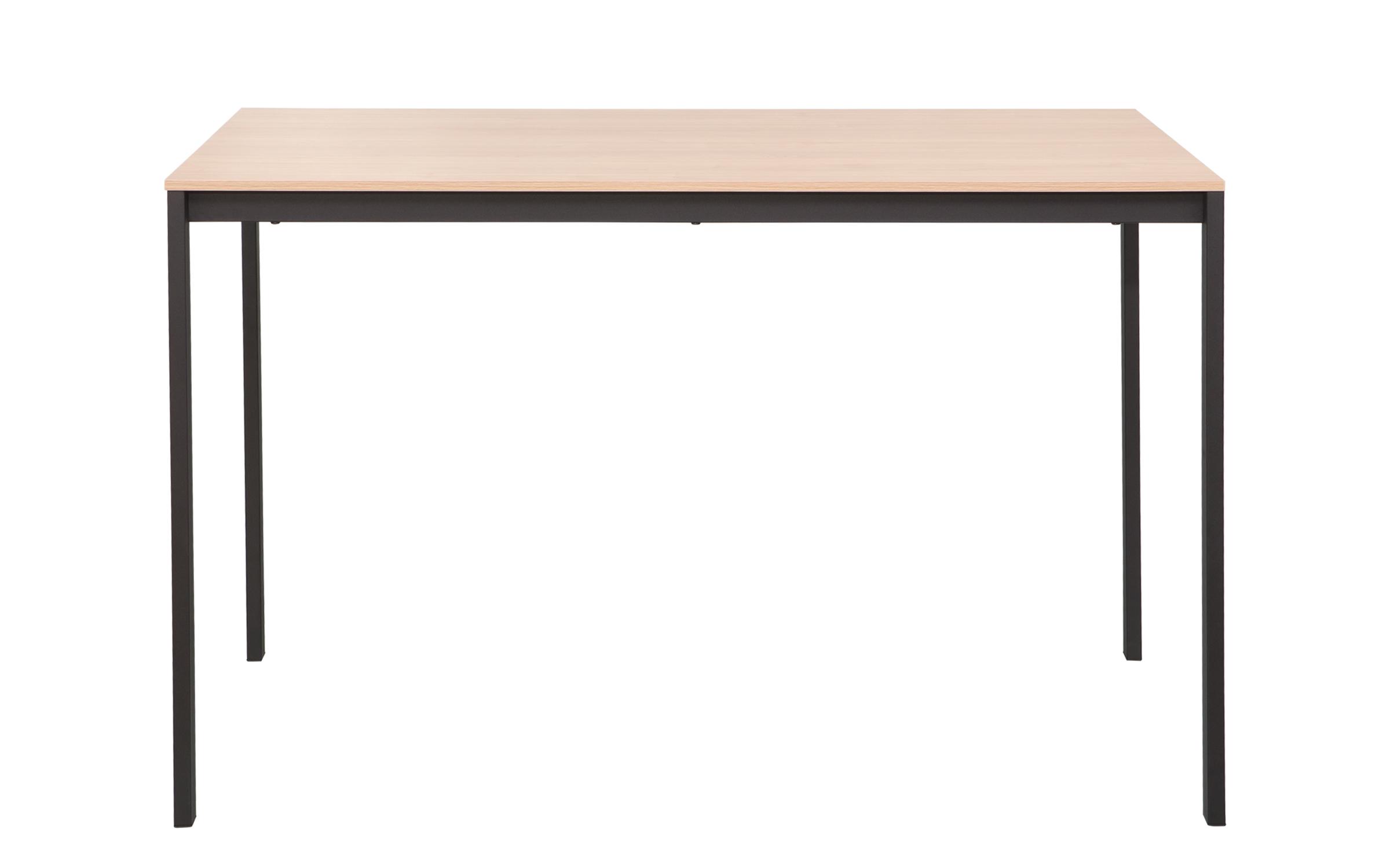 Masa dining Faraggio, natural + negru  3