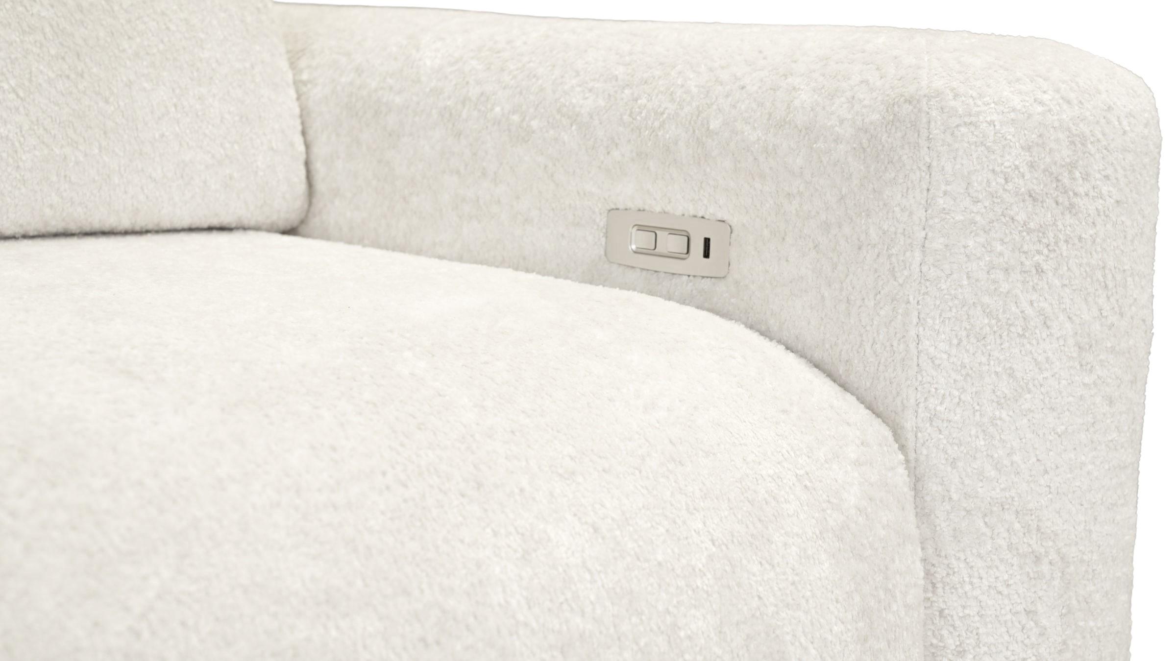 Раскладной угловой диван с электрическим механизмом Алегро, белый  2