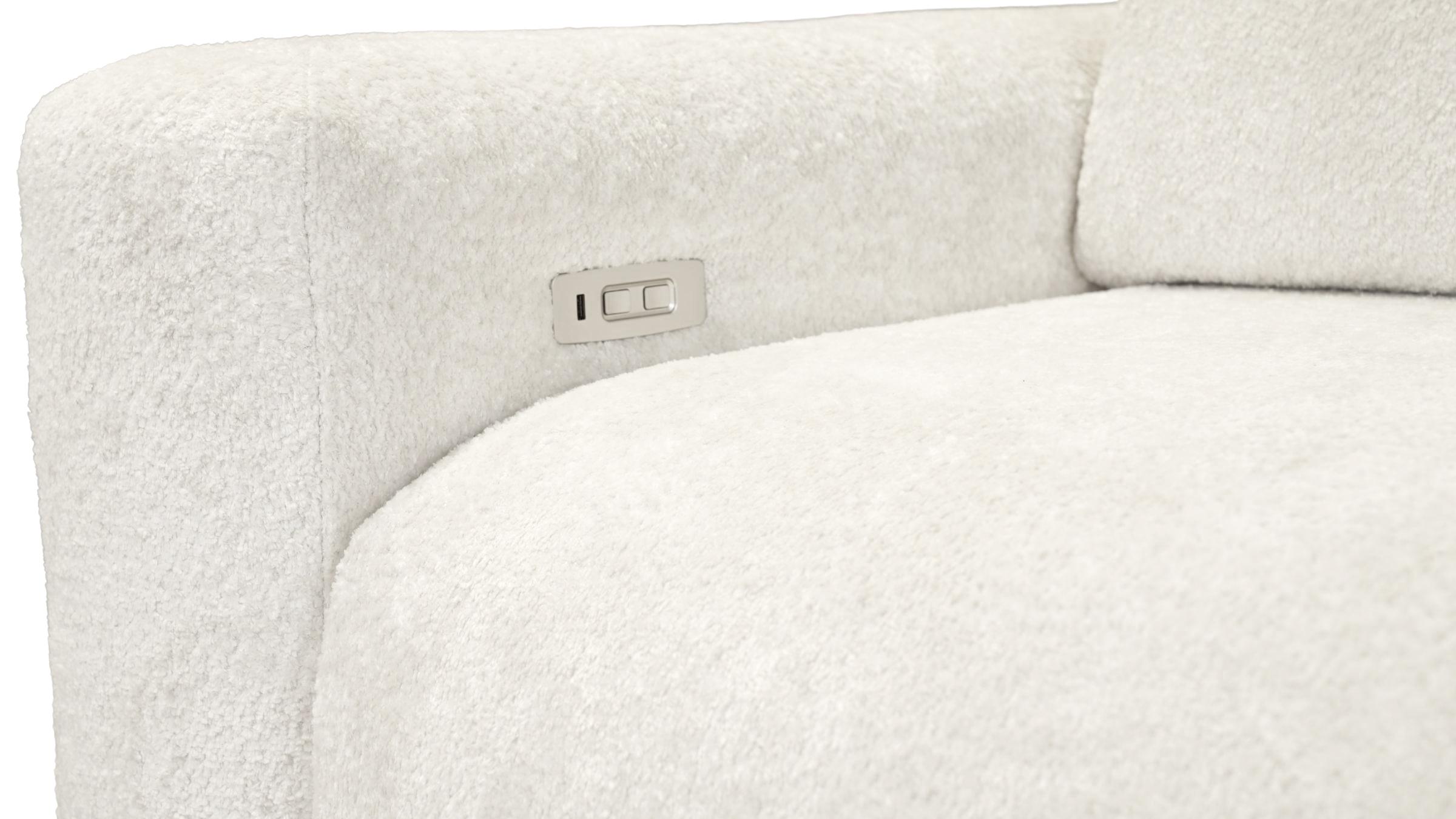 Раскладной угловой диван с электрическим механизмом Алегро, белый  2