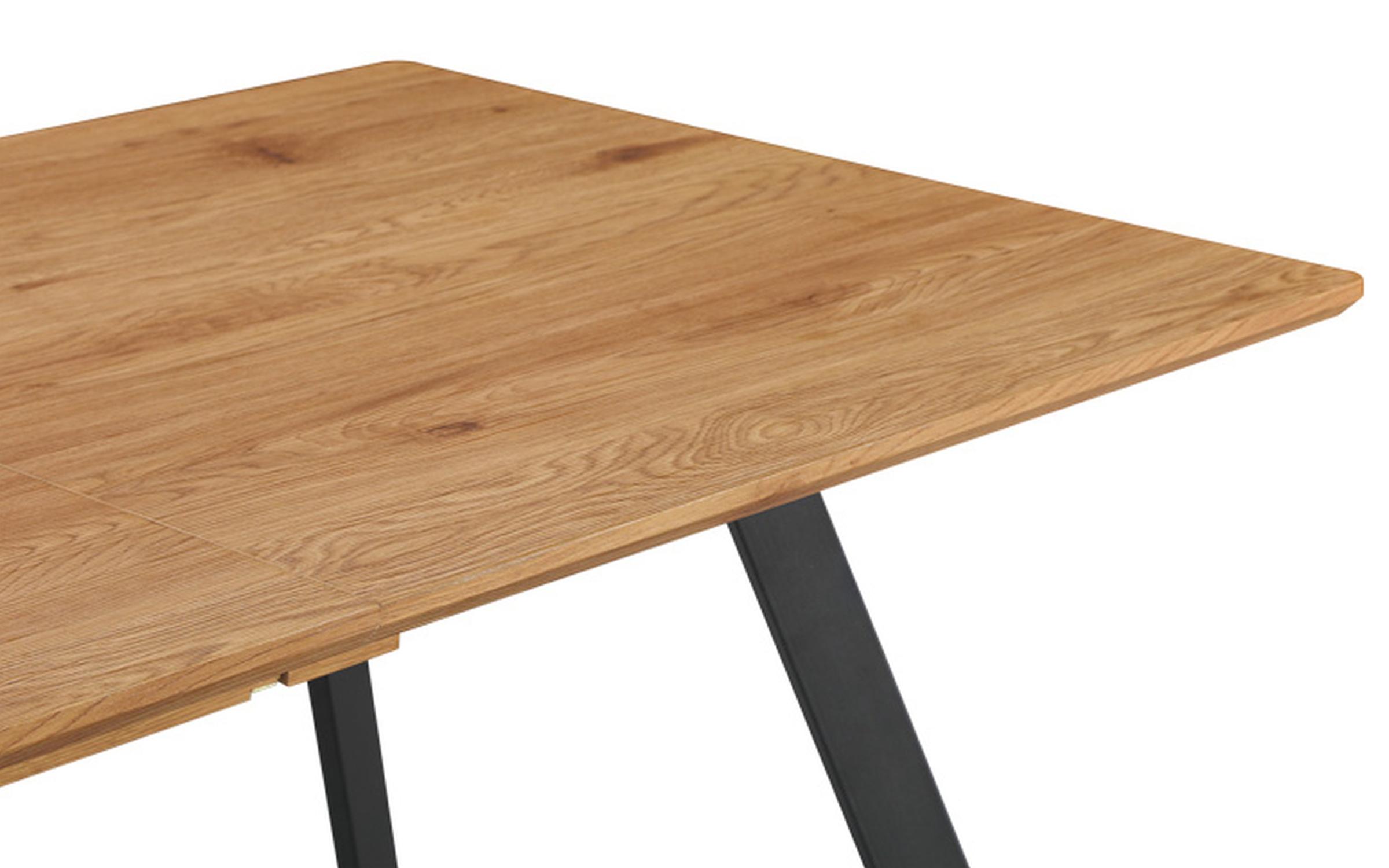 Masa dining /extensibila/ Kani, natural + negru  5