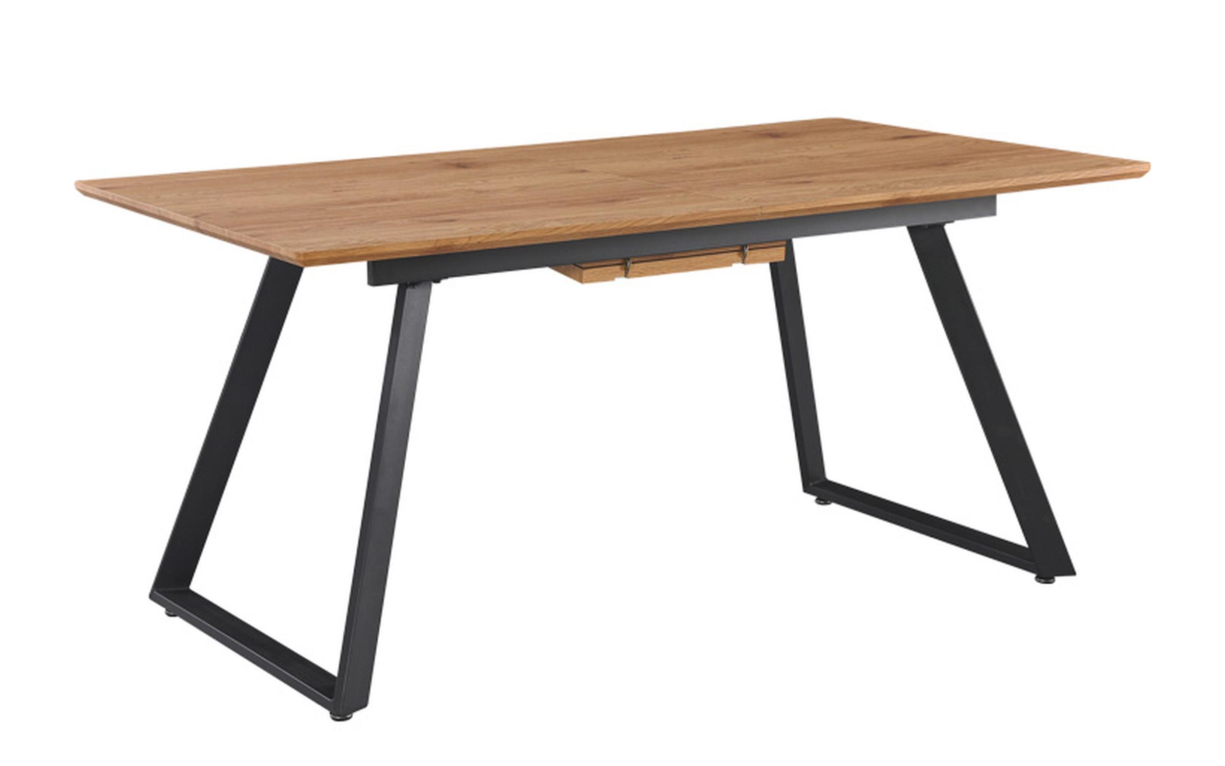 Masa dining /extensibila/ Kani, natural + negru  1