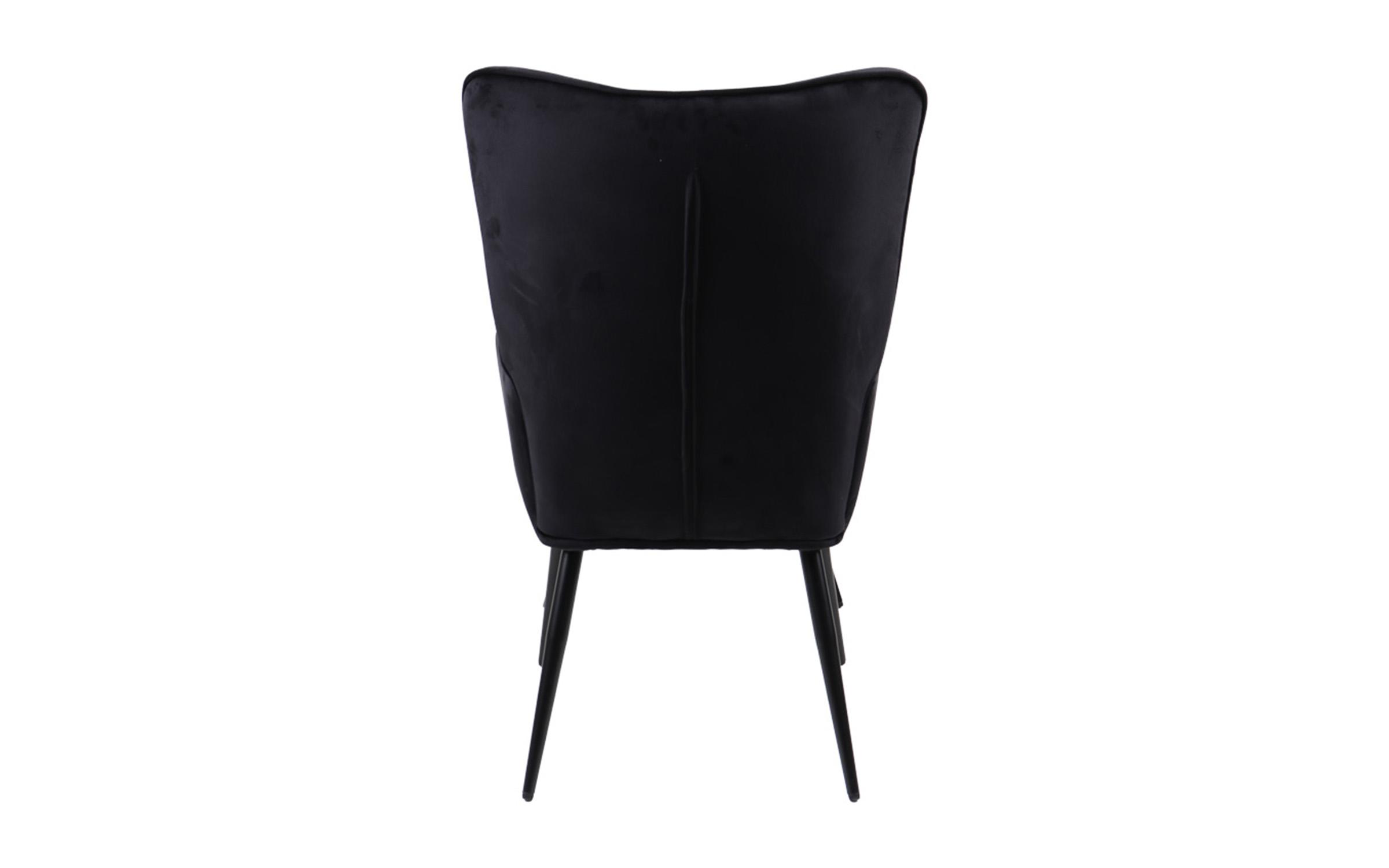 Fotoliu + taburet Siela, negru  5