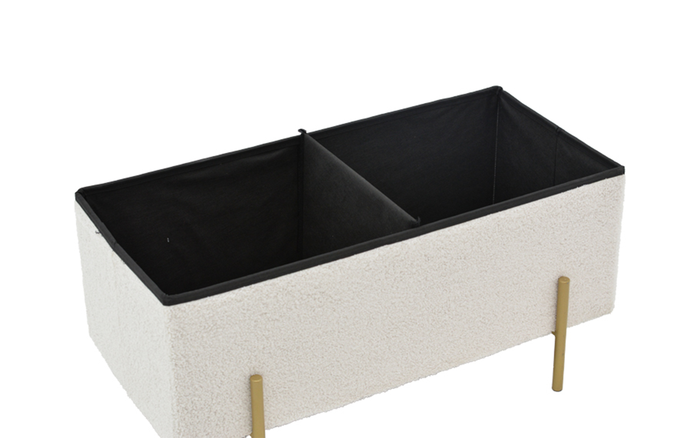 Taburet Zivel, alb + auriu  4