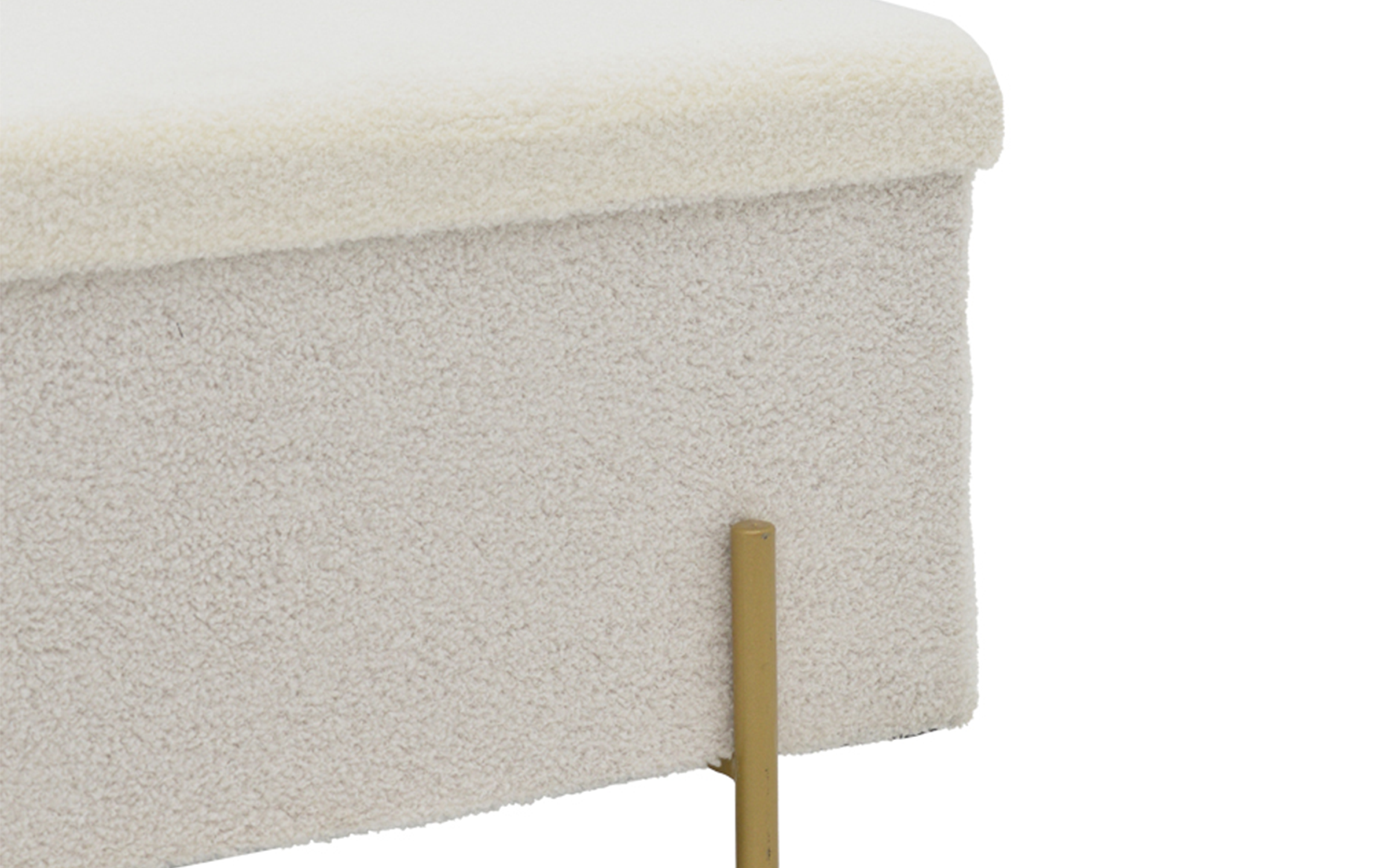 Taburet Zivel, alb + auriu  5