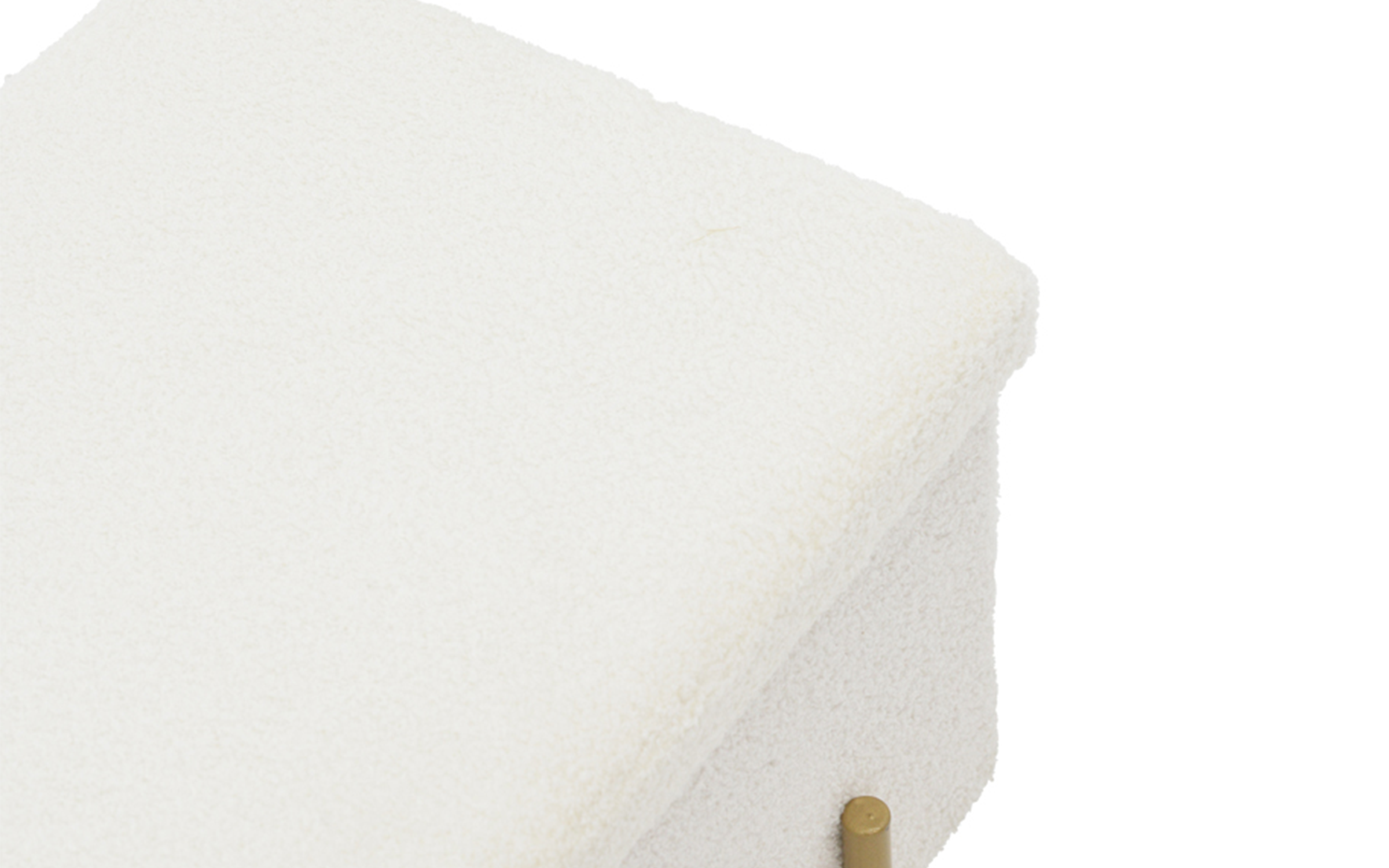 Taburet Zivel, alb + auriu  6