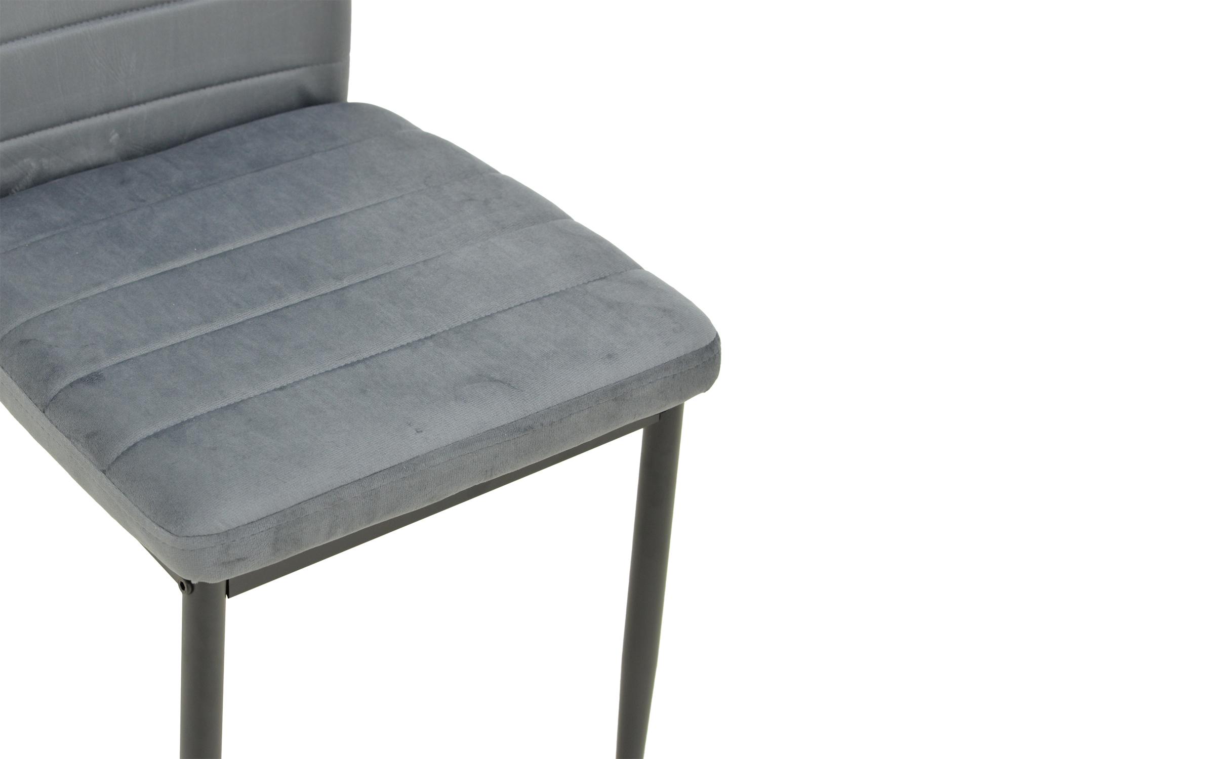 Scaun de masa Parker, gri + negru  7