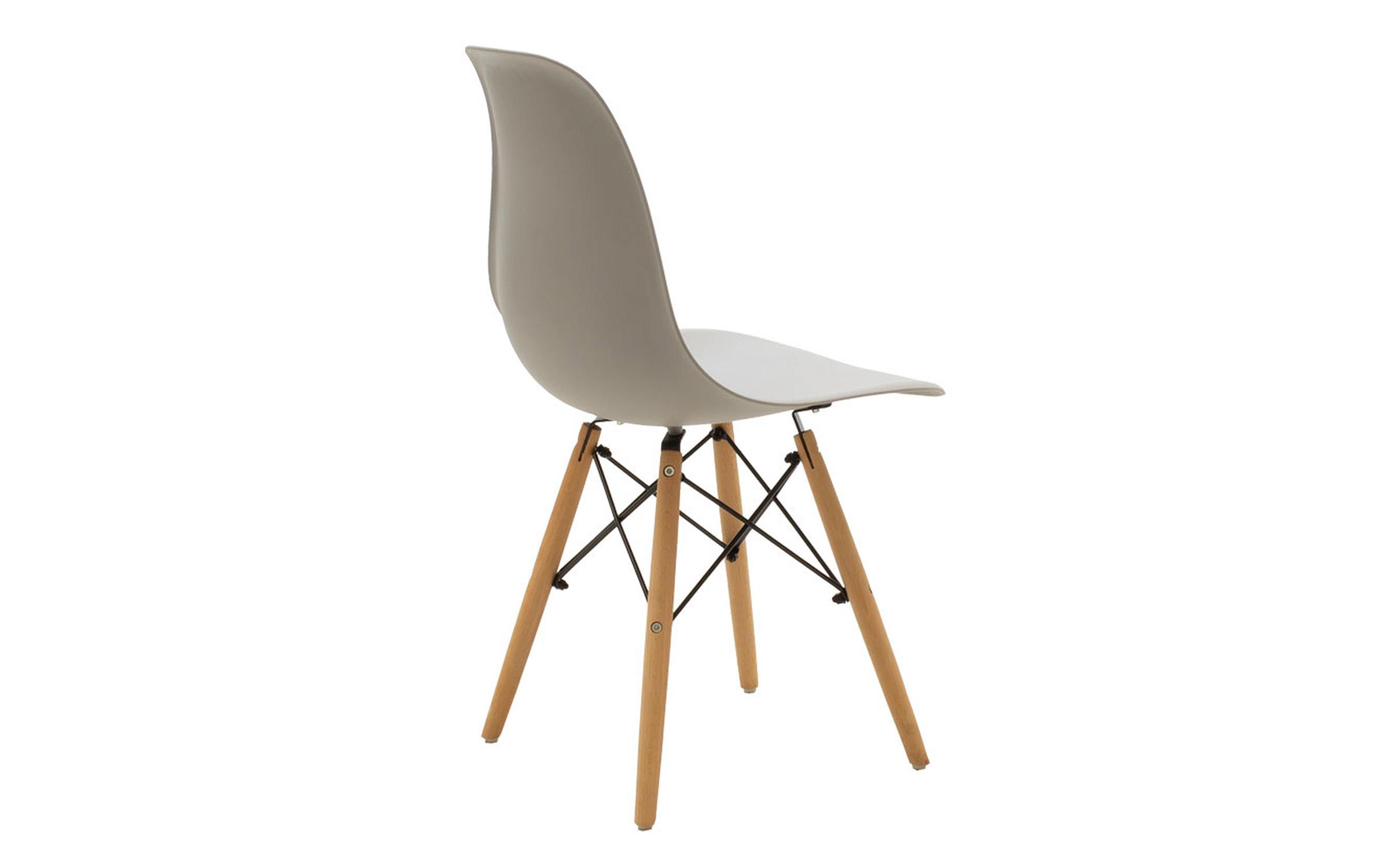 Scaun de masa Giulita, gri + natural  2