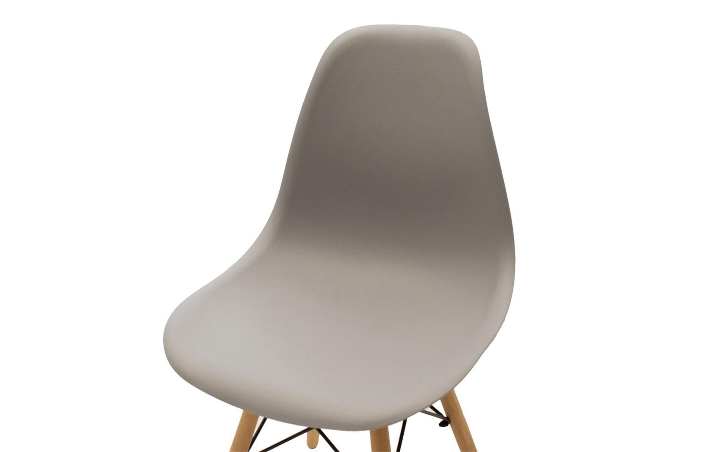 Scaun de masa Giulita, gri + natural  5