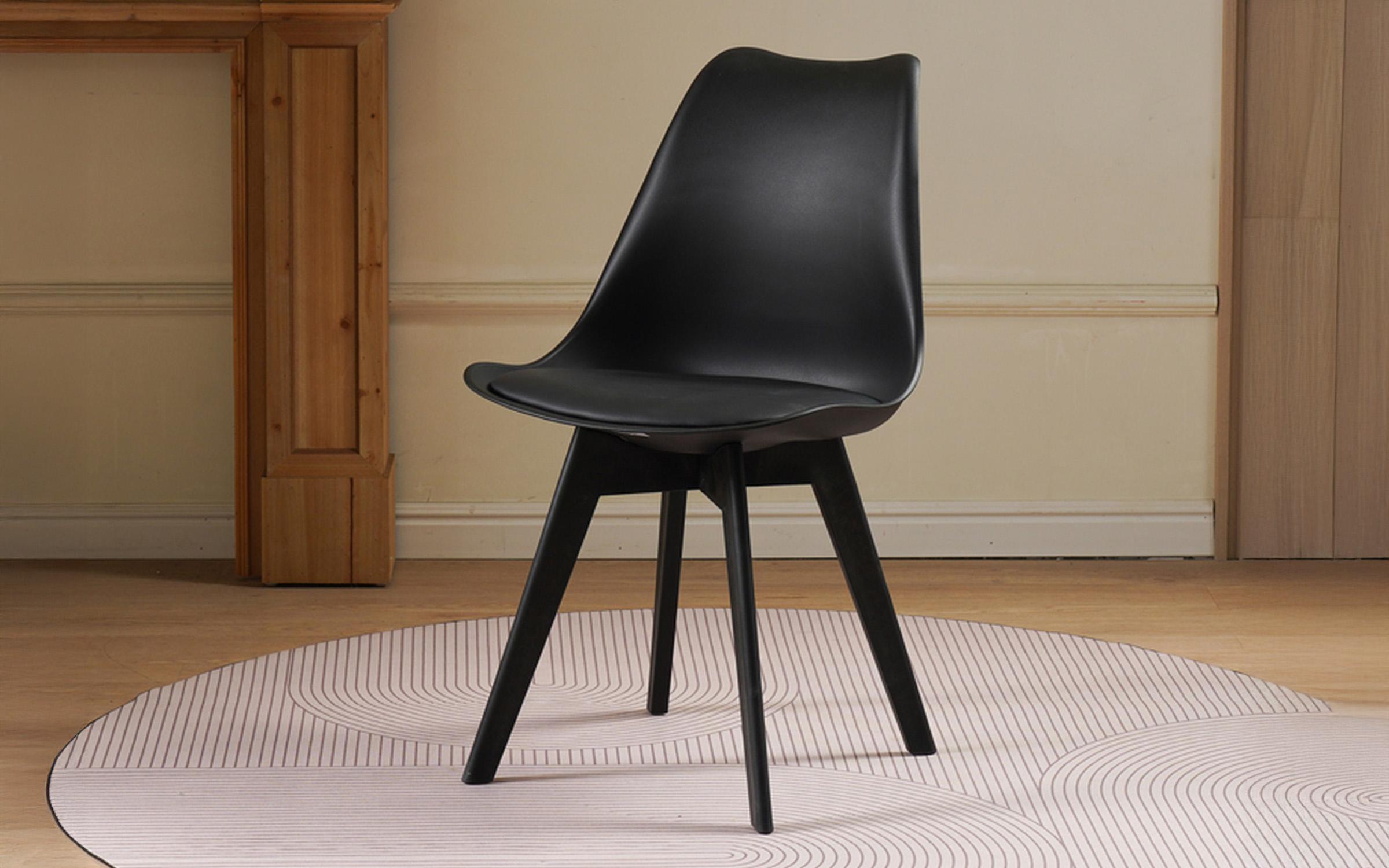 Scaun de masa Gaston II, negru  1