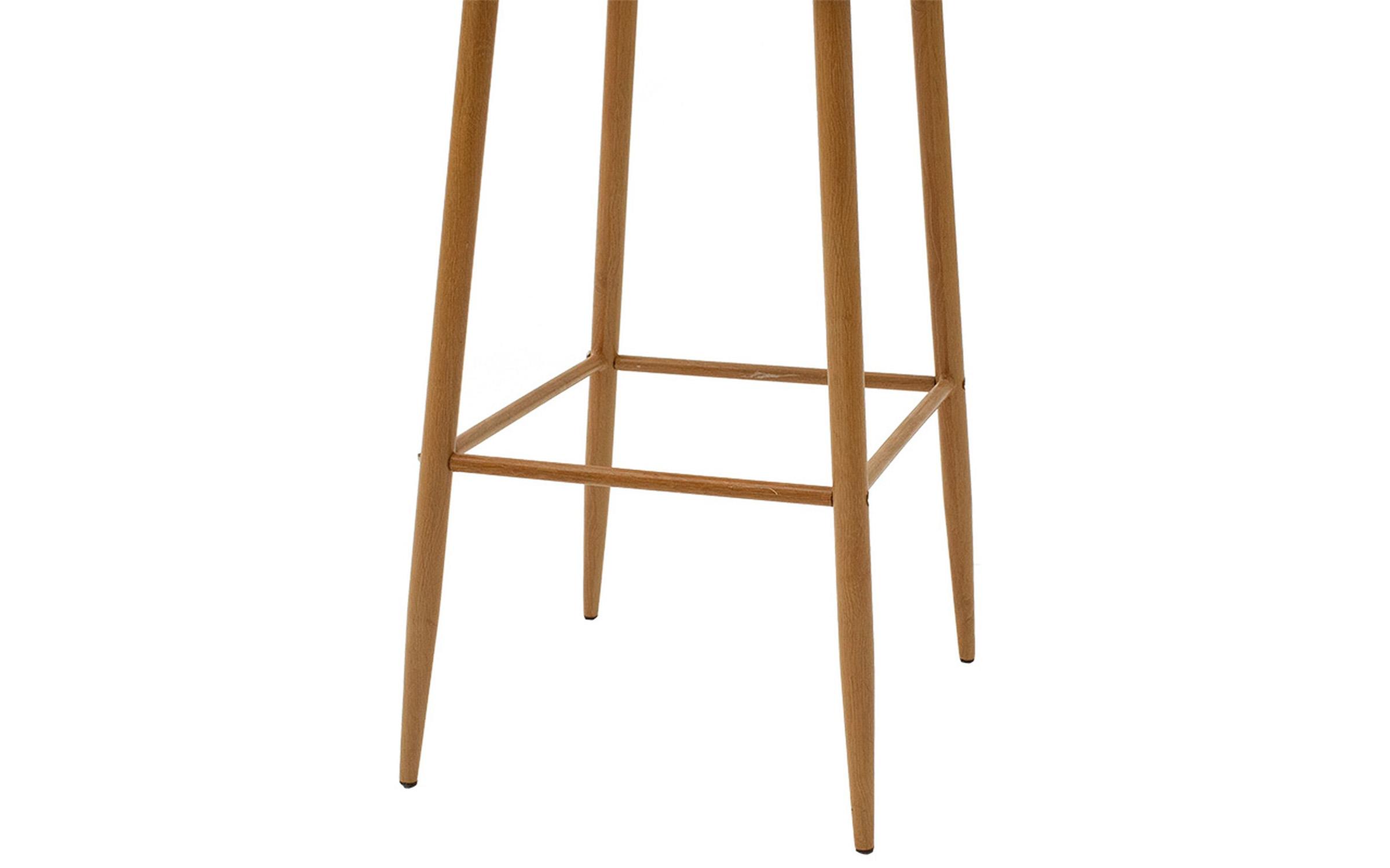 Scaun de bar Aurora, negru + natural  7