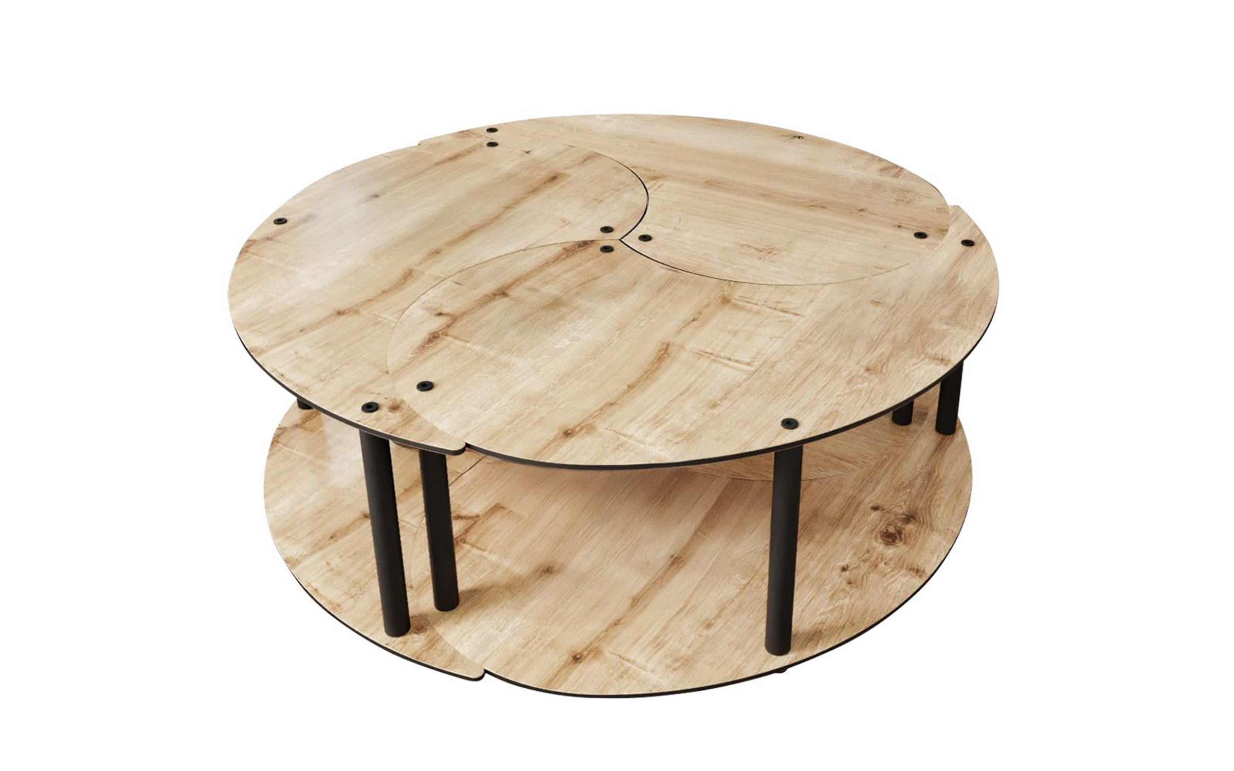 Set masute de cafea Kalora, stejar  5