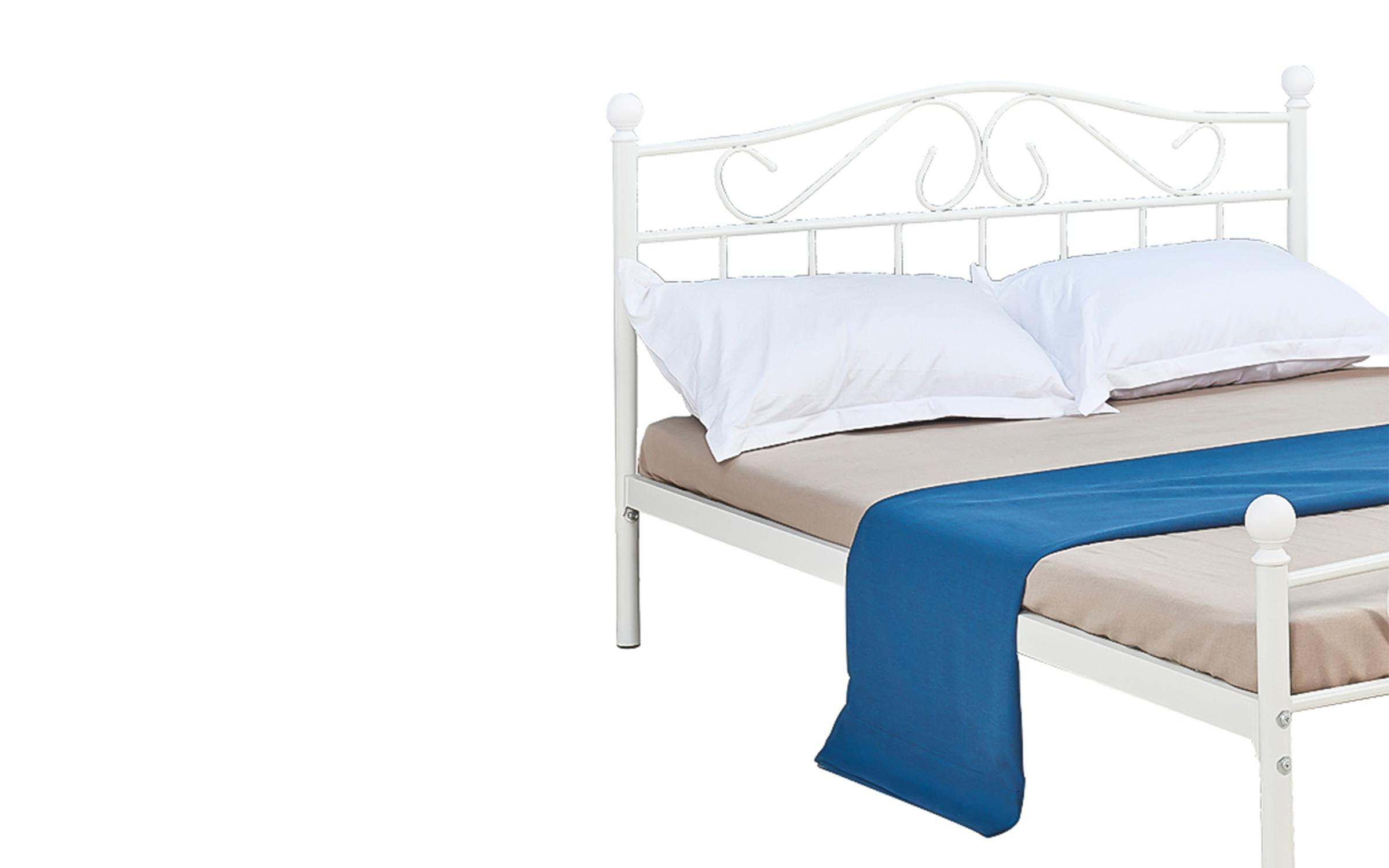 Pat dublu 140/190 Yoric, alb  3