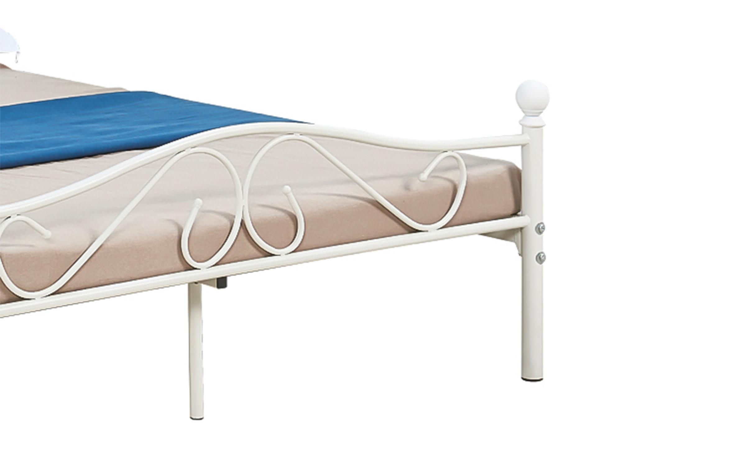 Pat dublu 140/190 Yoric, alb  4