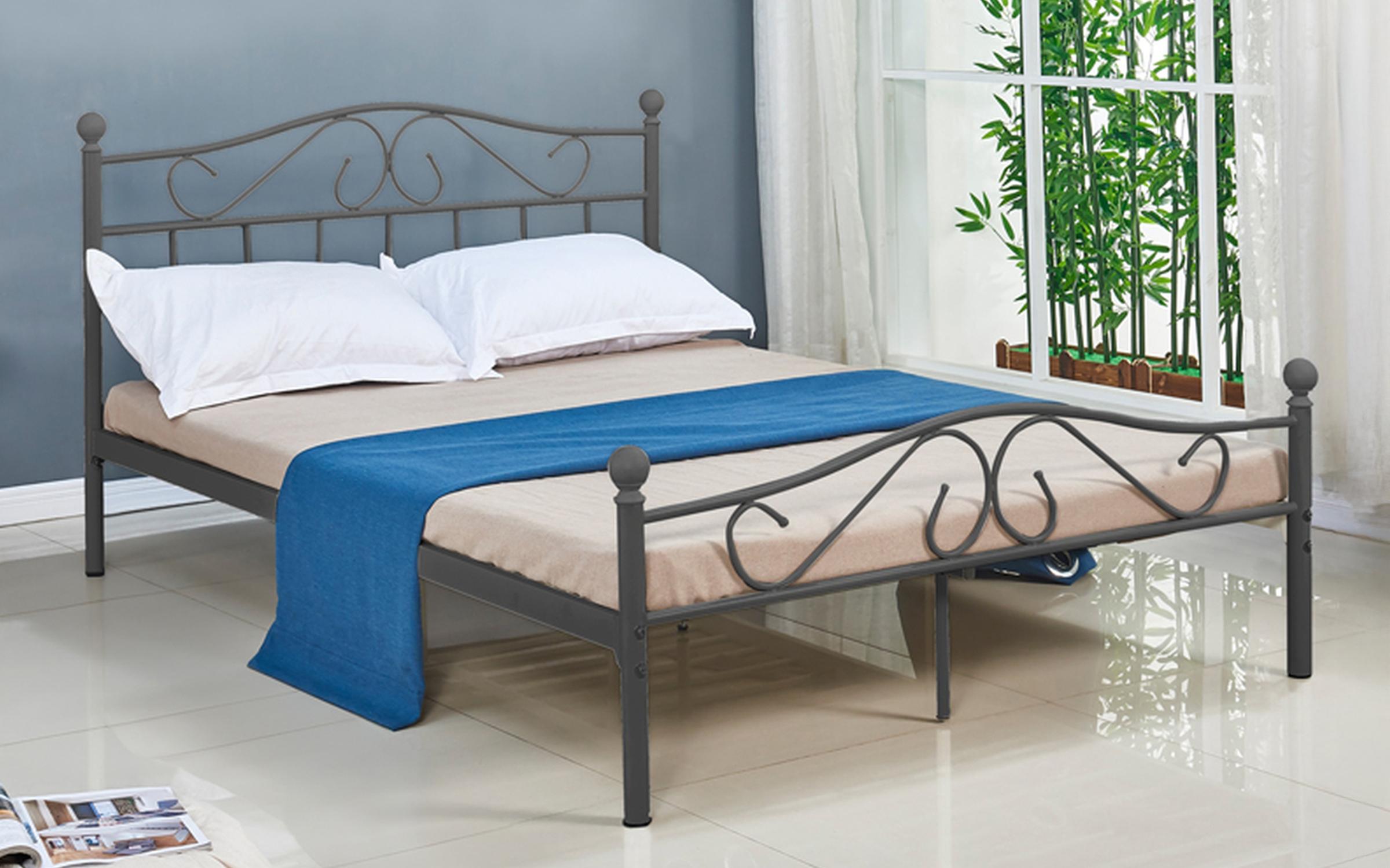 Pat dublu 140/190 Yoric, negru  1