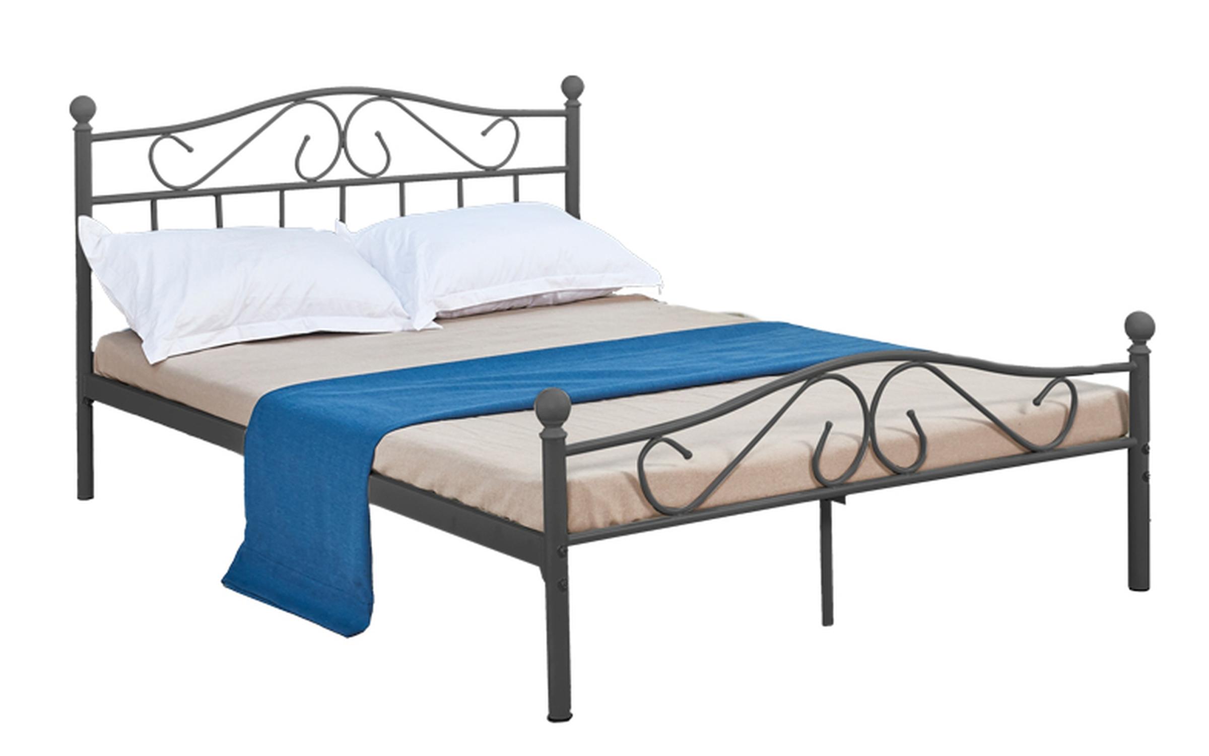 Pat dublu 140/190 Yoric, negru  2