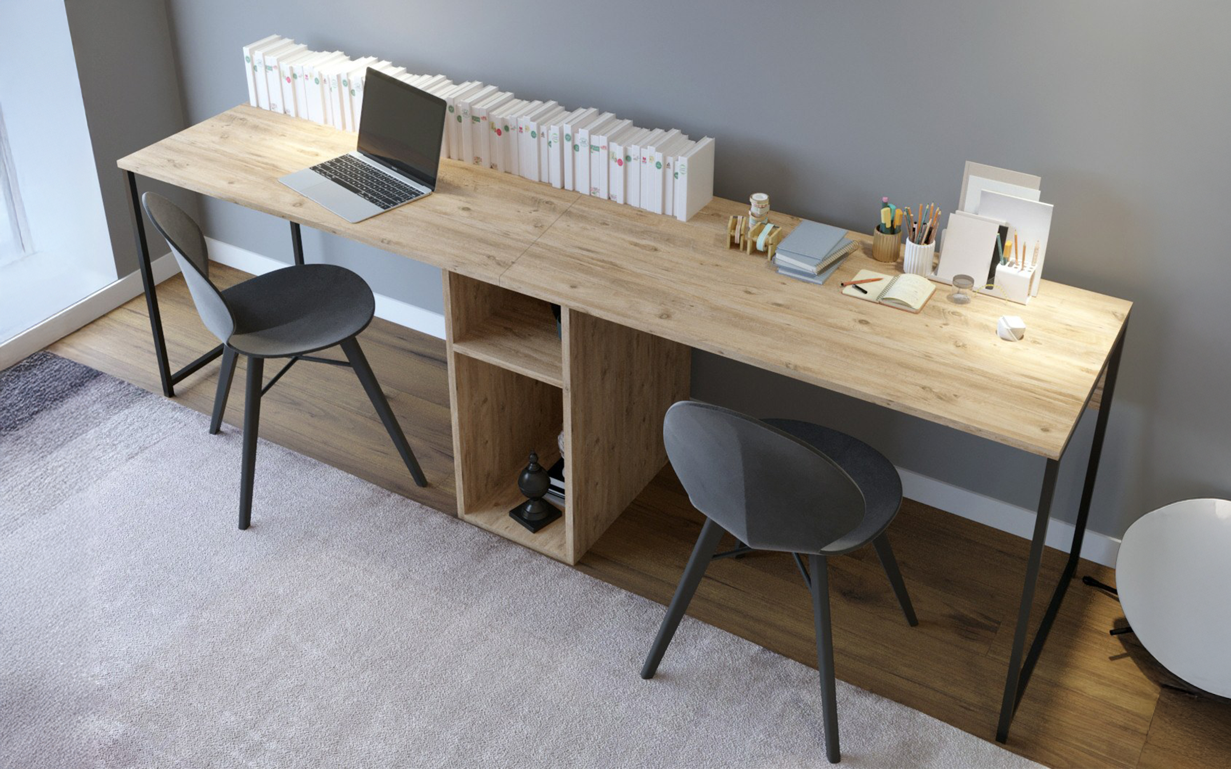 Birou Kalisma, pin atlantic + negru  3