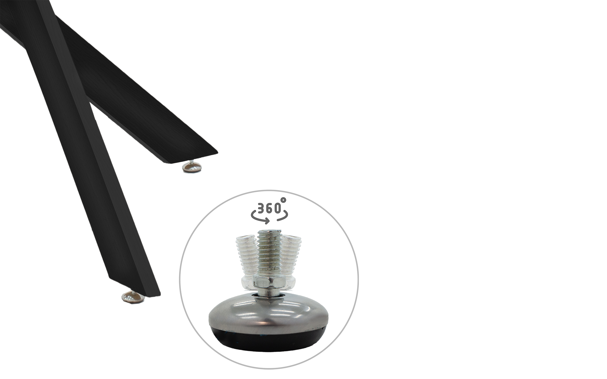 Masa dining Antoro, negru  5