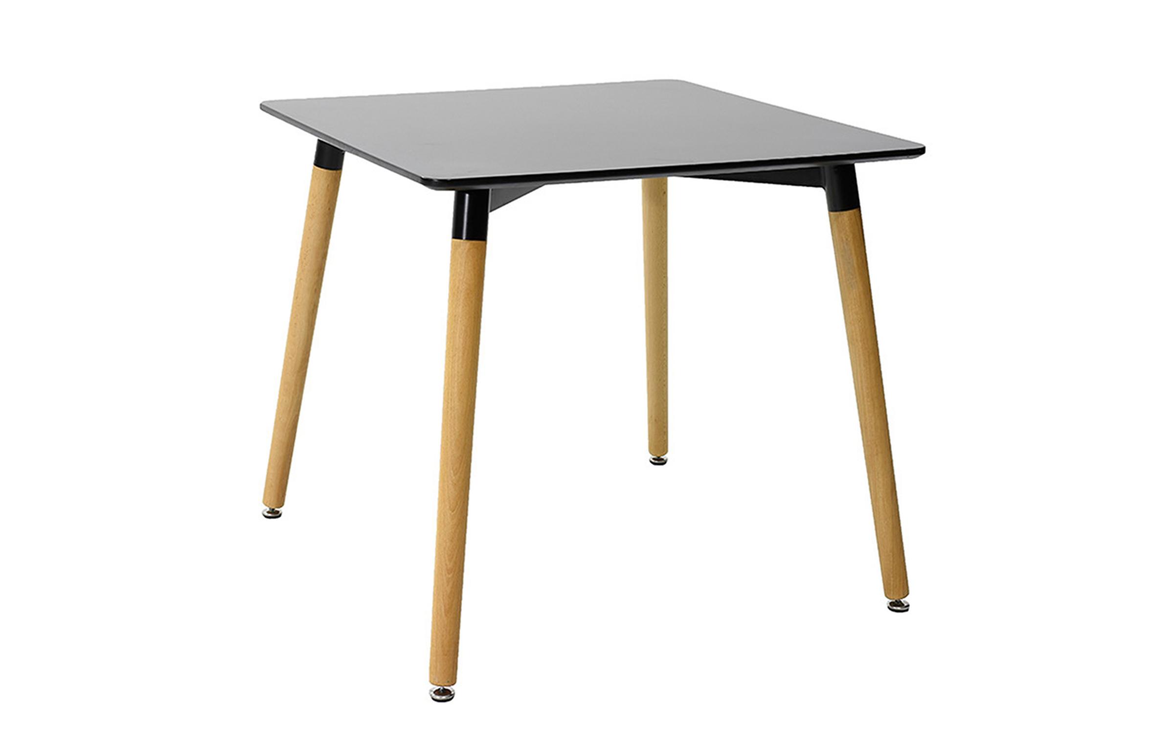 Masa dining Natal 80, negru + natural  1